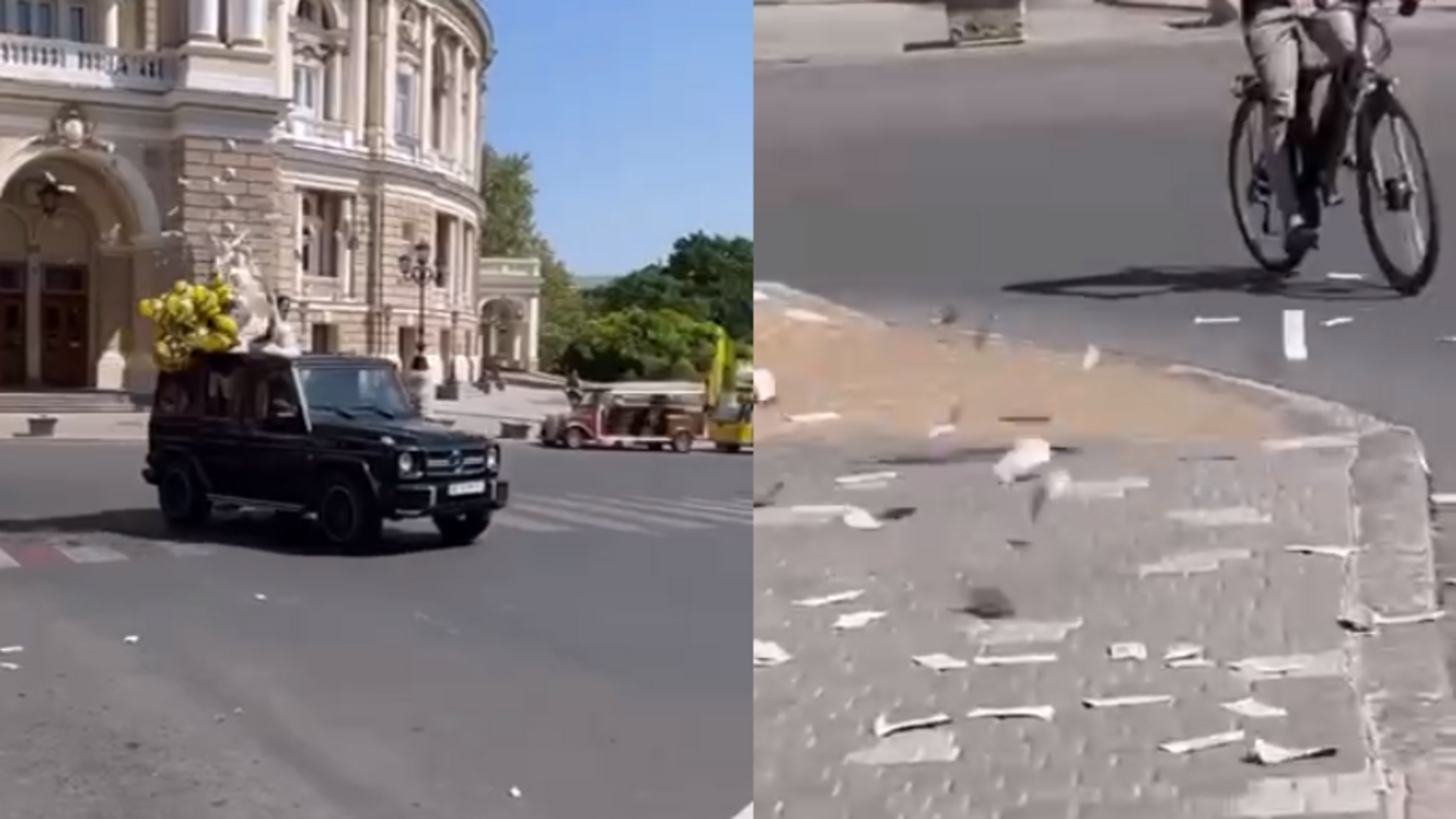 Дочь директора 'Николаевводоканала' развлекается в Одессе, разбрасывая пачки долларов.