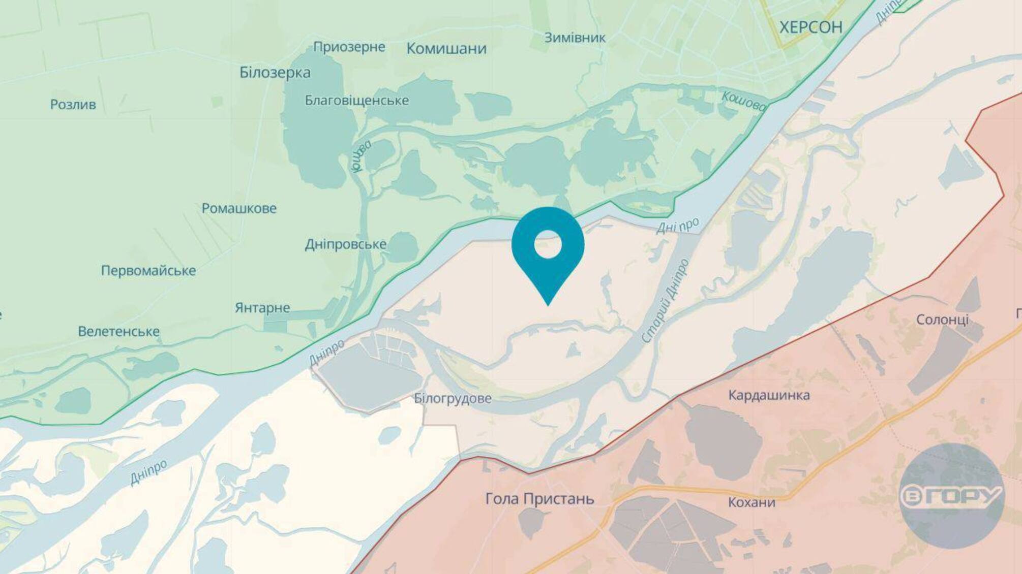 ЗСУ утримують контроль над островом Великий Потьомкінський