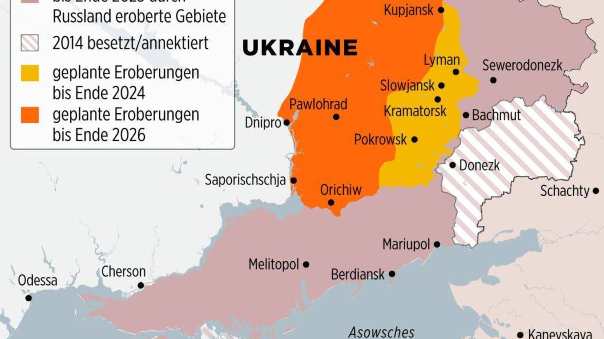 План путина для новых наступлений