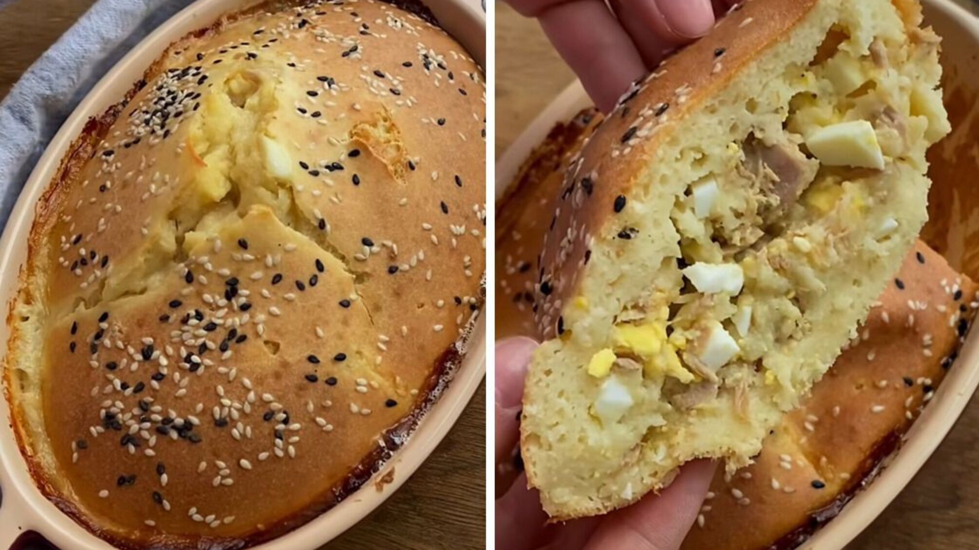 як приготувати заливний пиріг із тунцем