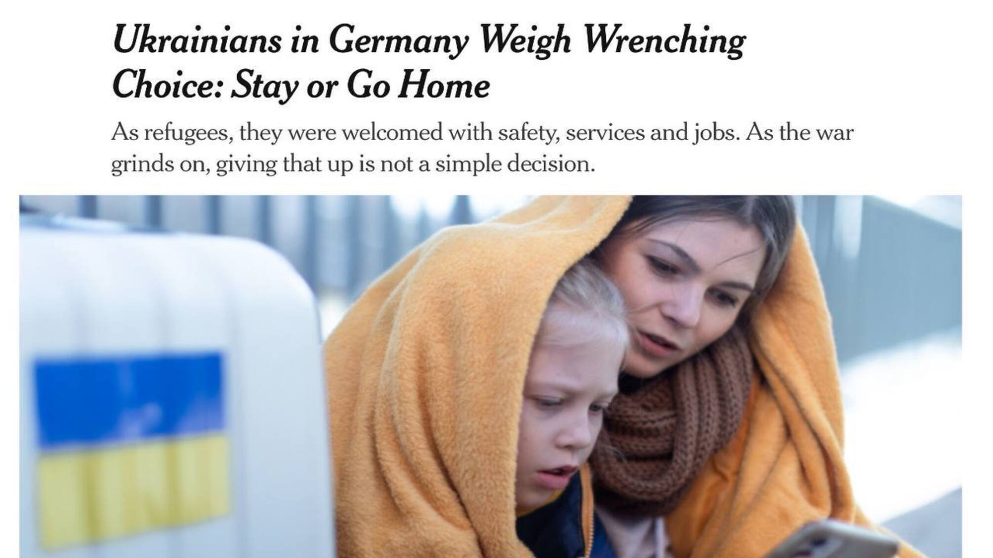  Германия предлагает украинским беженкам долгосрочное будущее в их стране