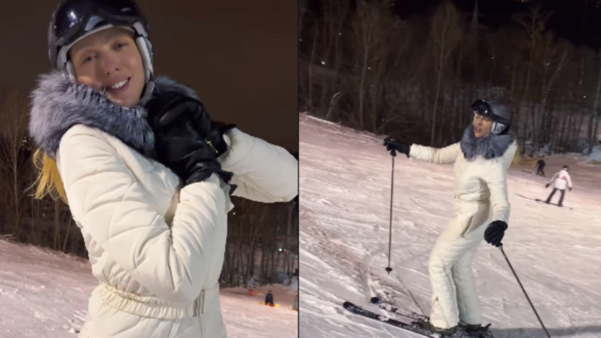 Сменила купальник на лыжи: Ольга Полякова оригинально продвигает свой новый трек 'Вишни'