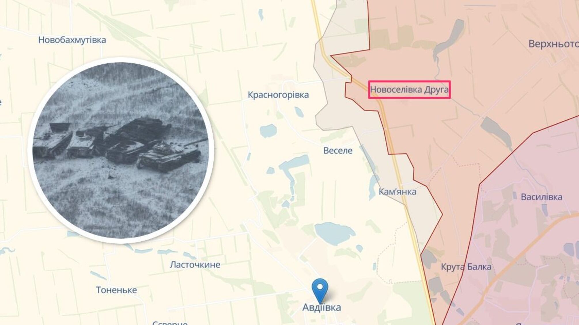 Под Авдеевкой ВСУ разбили колонну вражеских танков