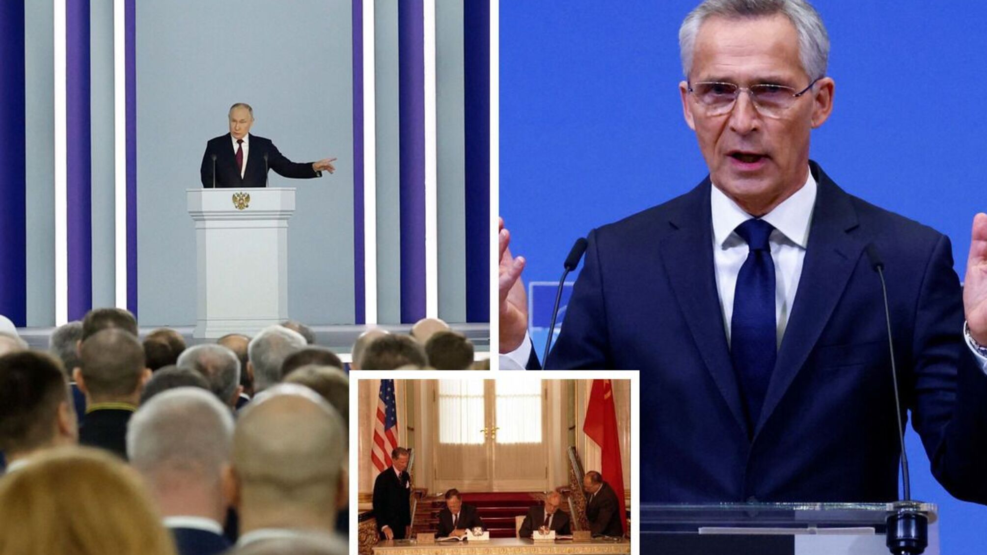 Столтенберг прокомментировал заявления путина, сделанные во время выступления перед Федеральным собранием рф