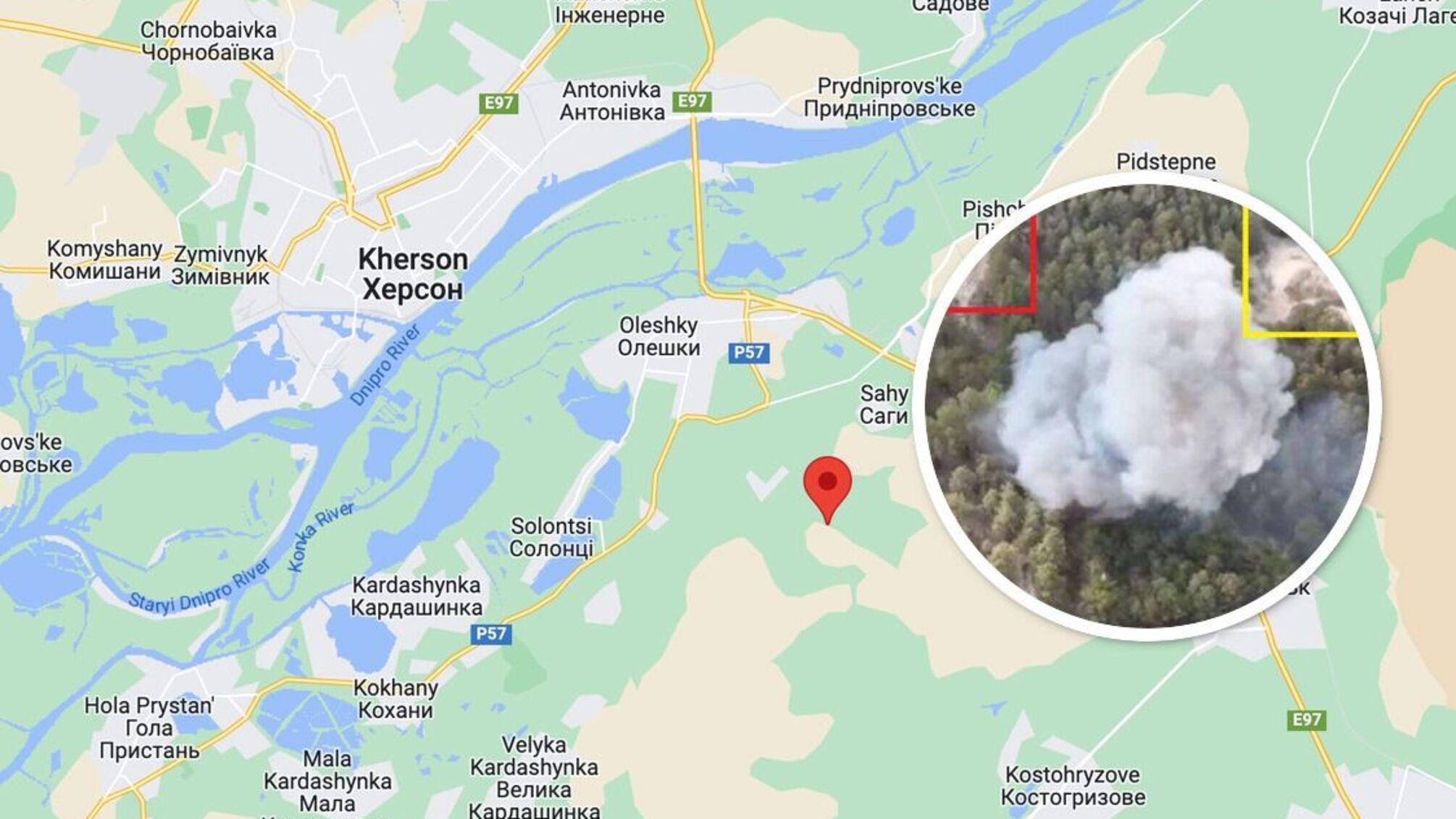В лесу под Олешками бойцы 406-й бригады взорвали бронированный тягач рф