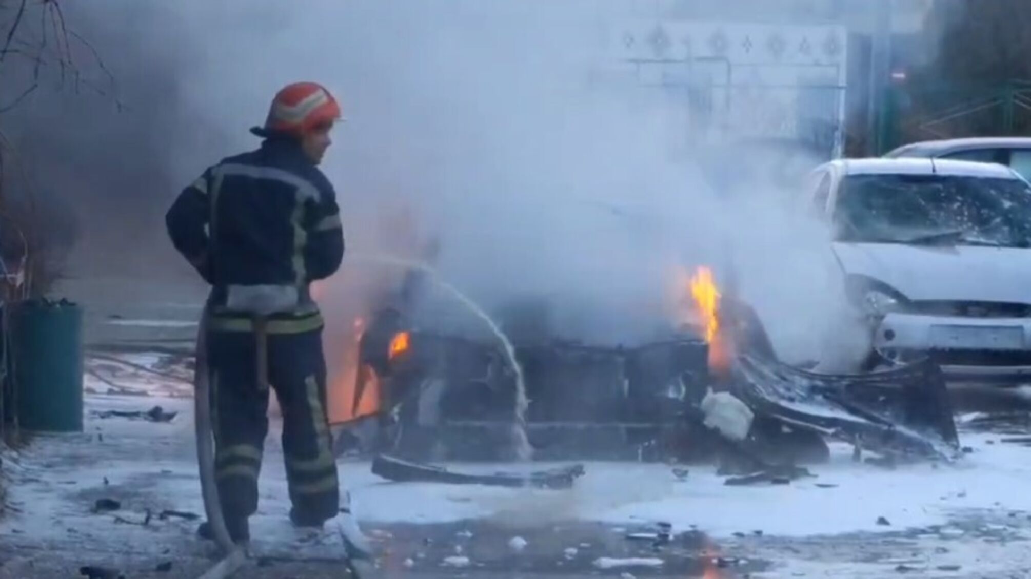 В Энергодаре взорвали автомобиль с оккупантами: подробности (фото)