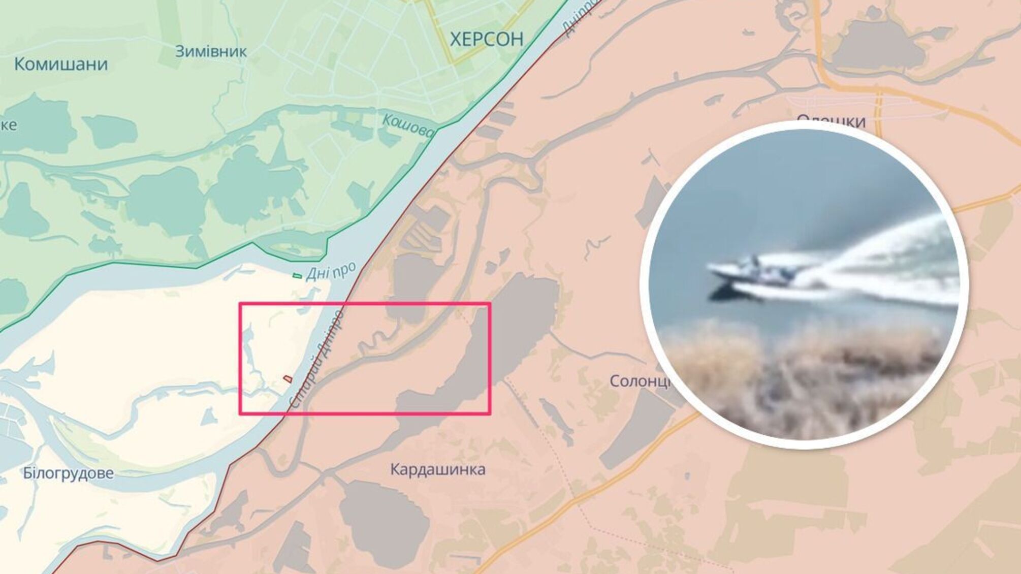 Росіяни зафільмували 'евакуацію' однієї зі своїх бригад з островів у дельті Дніпра під Херсоном