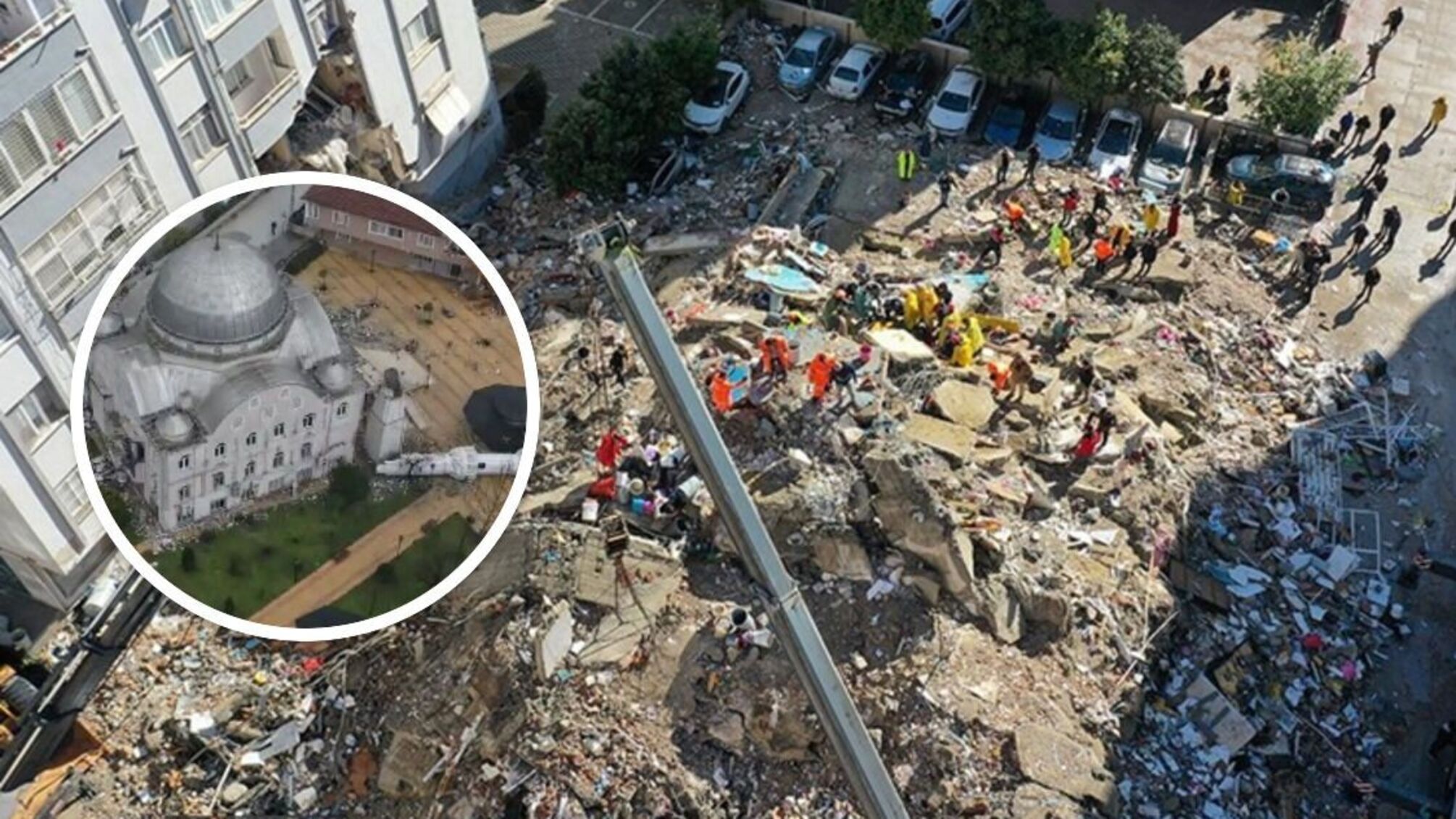 Землетрясение в Турции: разрушены целые дома, упала мечеть