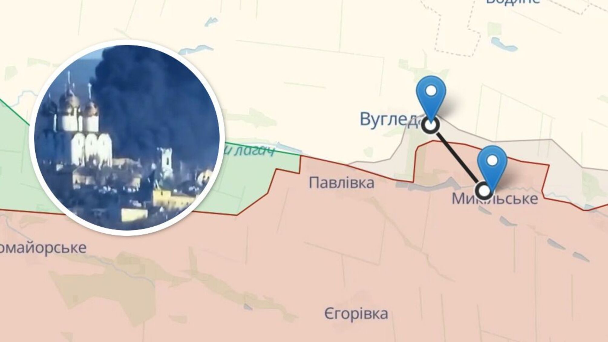 Під Вугледаром димить Свято-Успенський монастир УПЦ МП