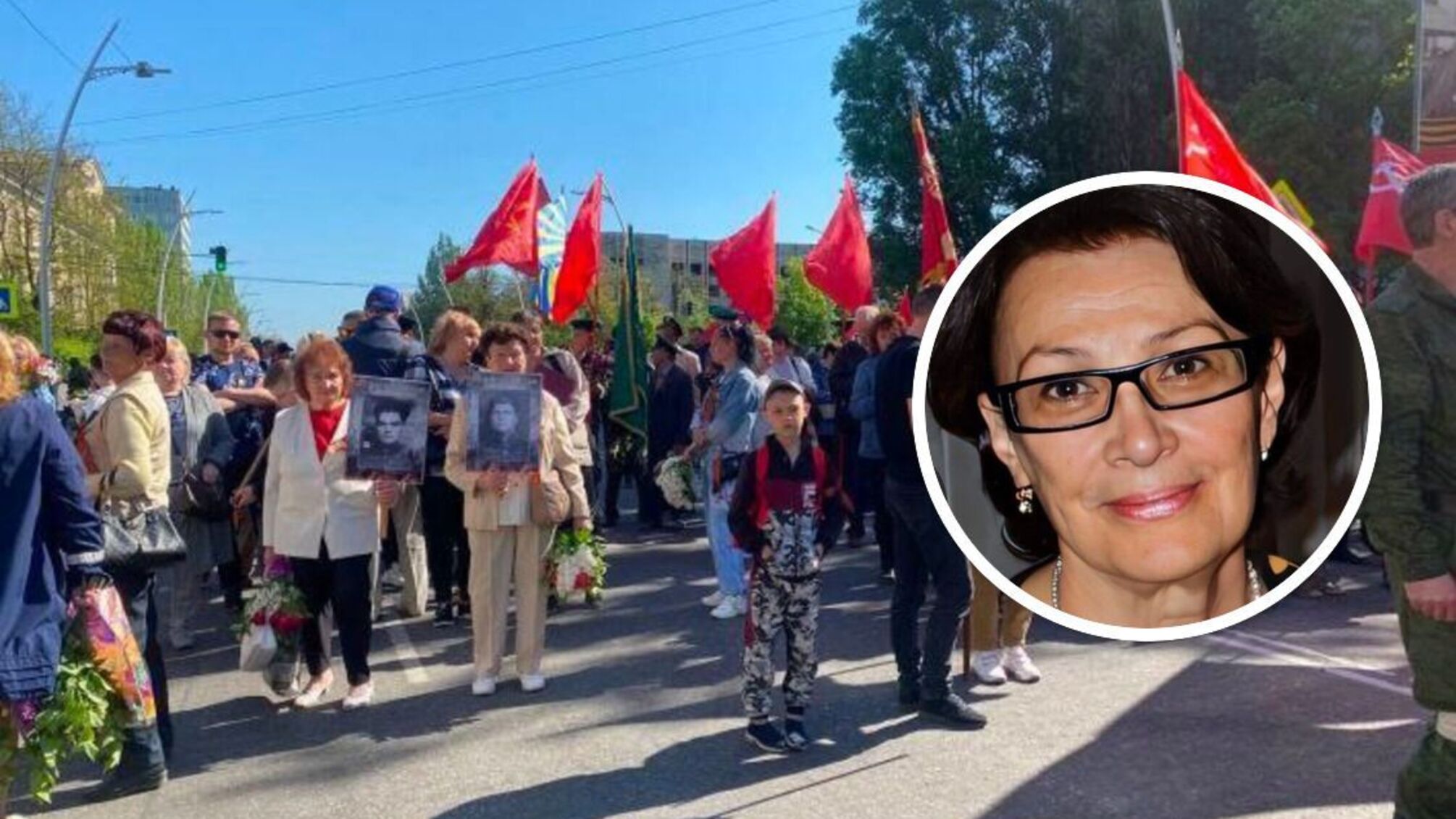 в Мелитополе наклонной коллаборантке грозит до 15 лет лишения свободы