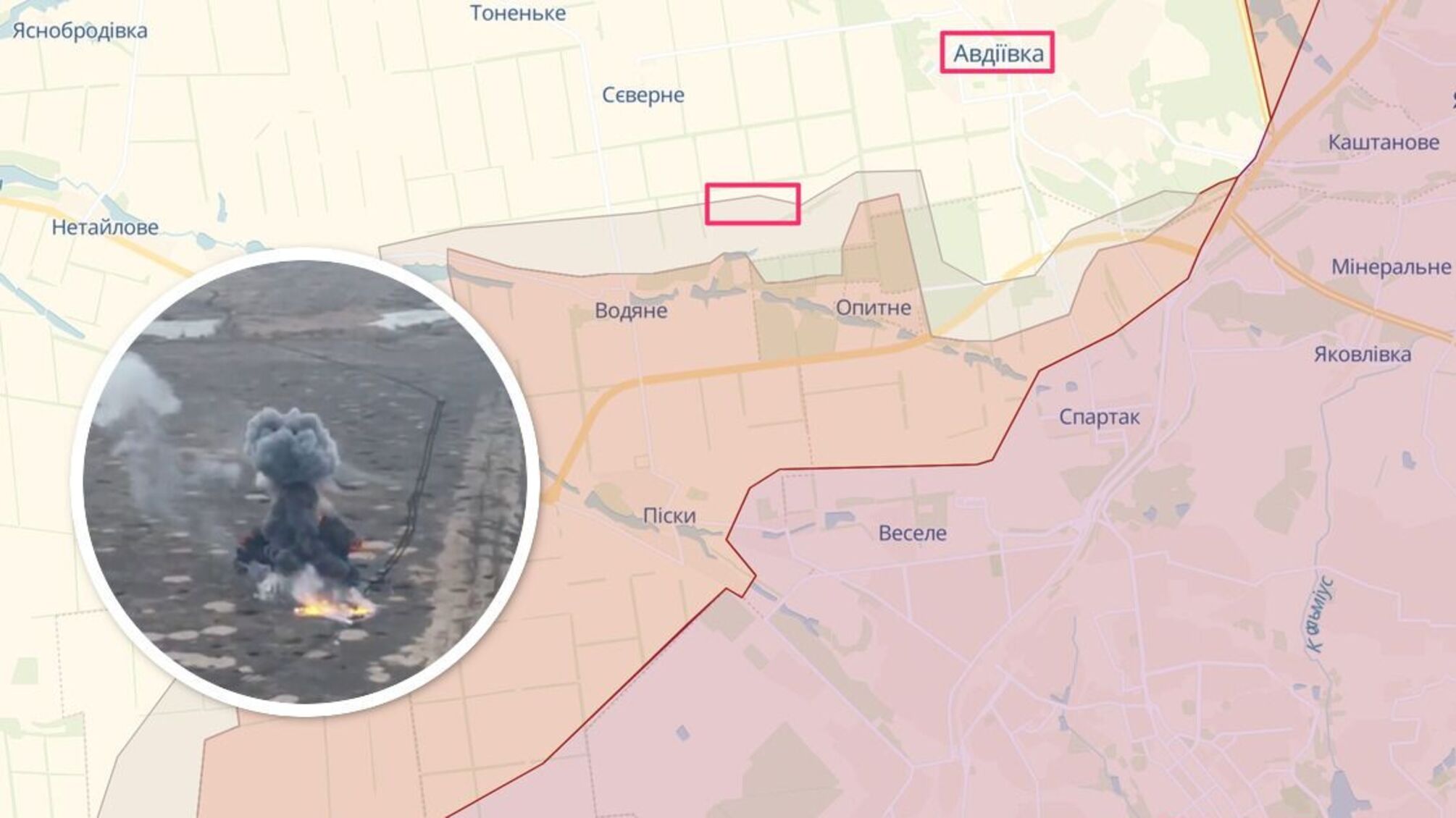 53-я ОМБр уничтожила колонну бронетехники рф на Авдеевском направлении