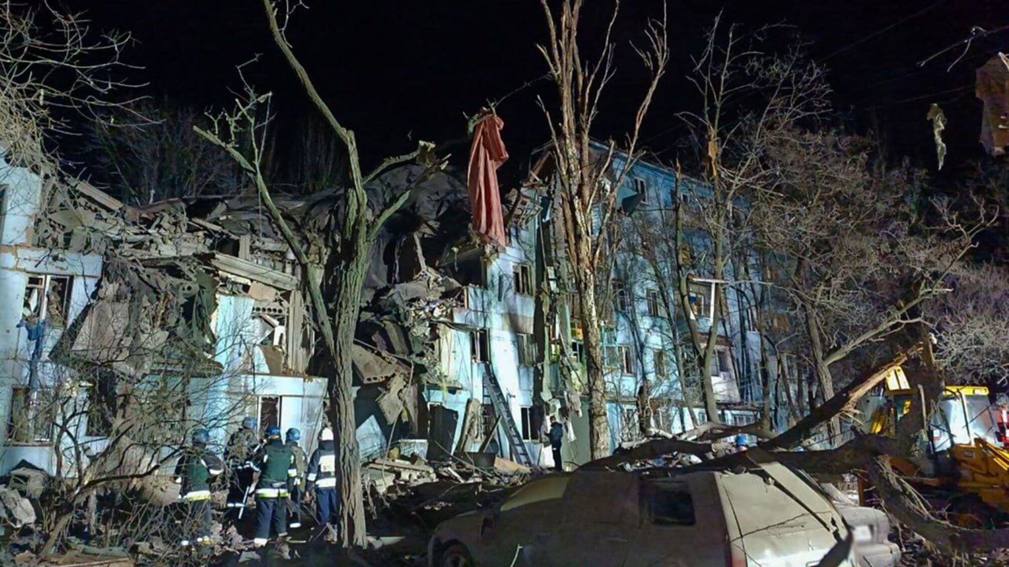 Дом, в который попала российская ракета