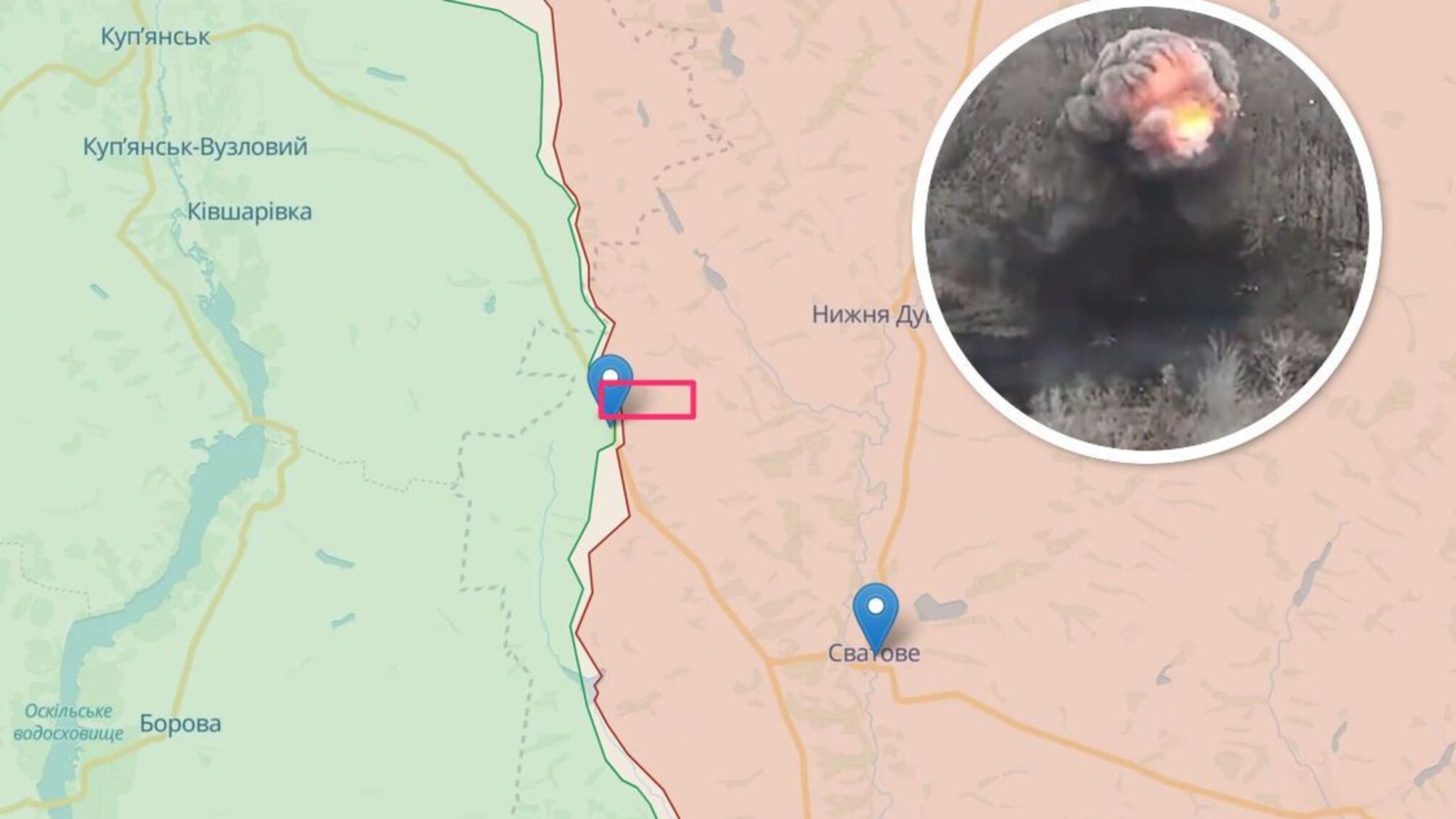 Украинские пограничники взорвали 'опорник' россиян между Сватово и Купянском (видео)