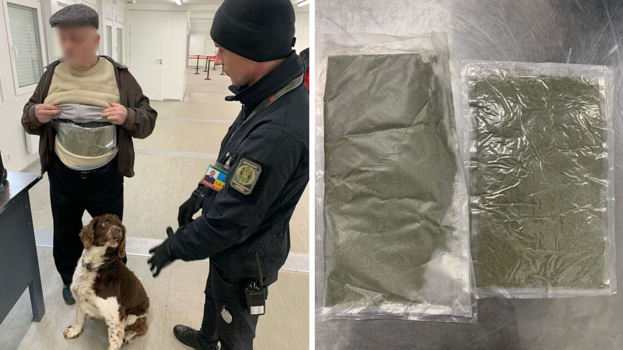 Прикордонники виявили правопорушника, який прикріпив пакунки з канабісом до тіла  