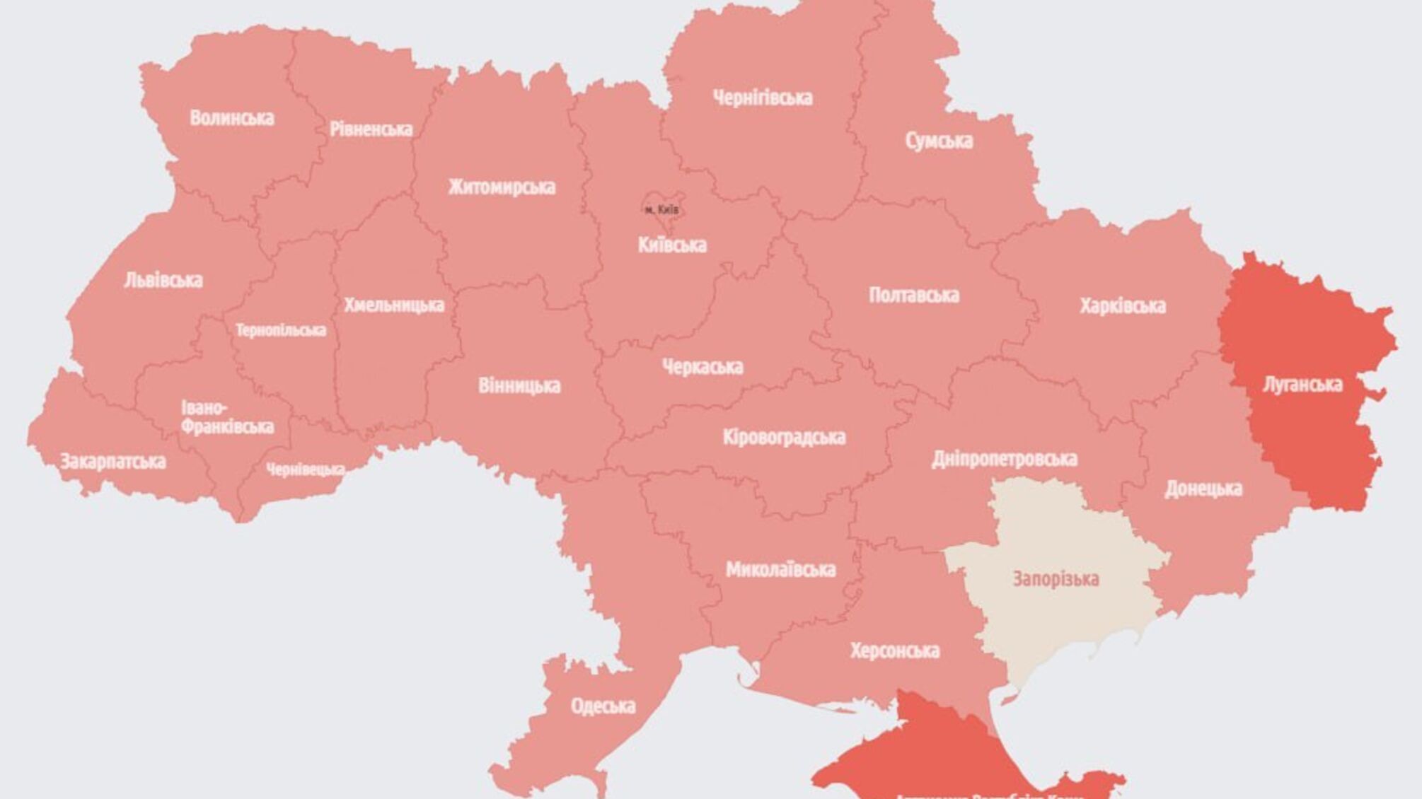 Масштабная воздушная тревога по всей Украине: в Беларуси взлетели МиГ-31К ВВС рф