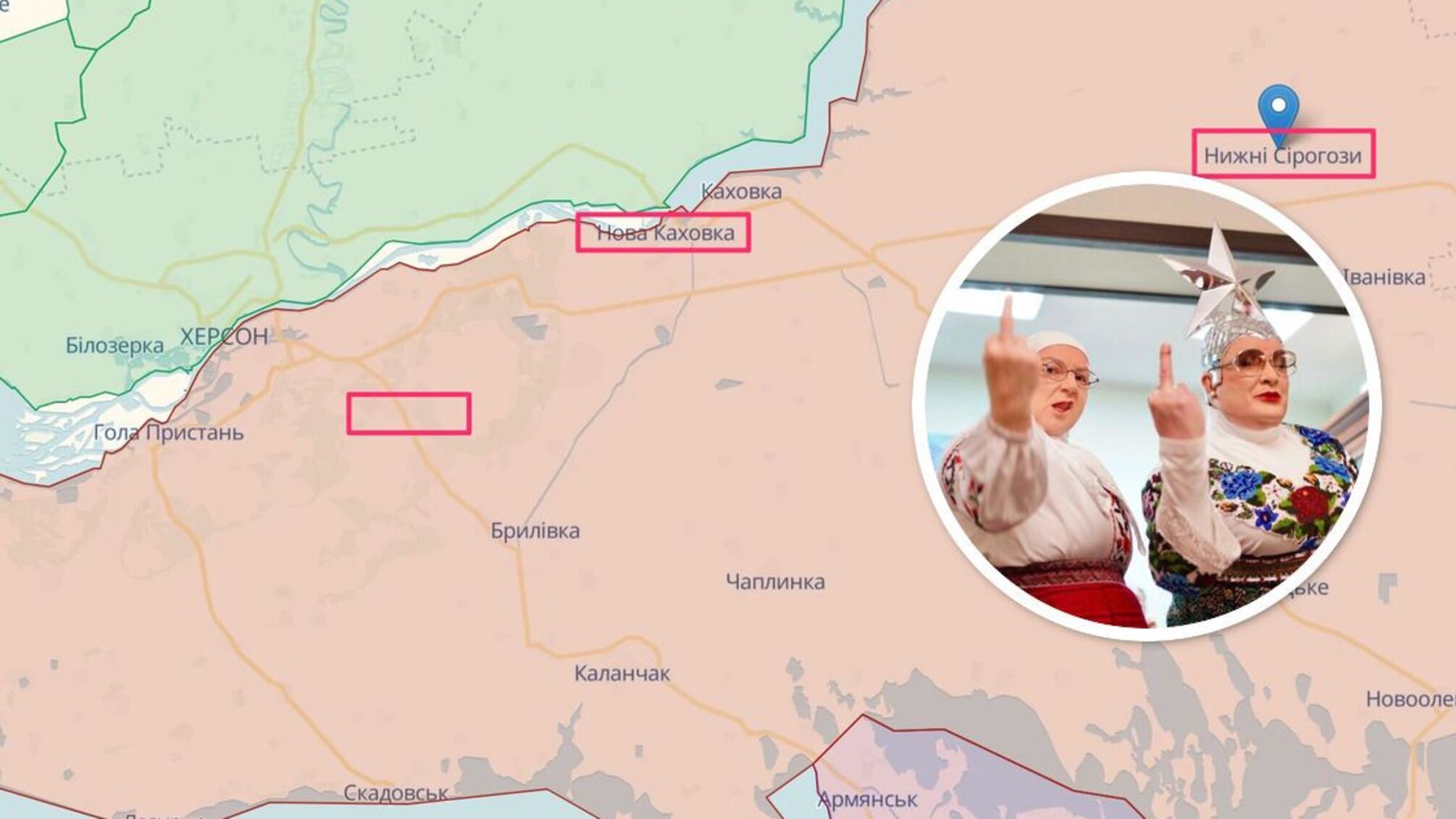 На левобережье Херсонщины феерический 'хлопок'