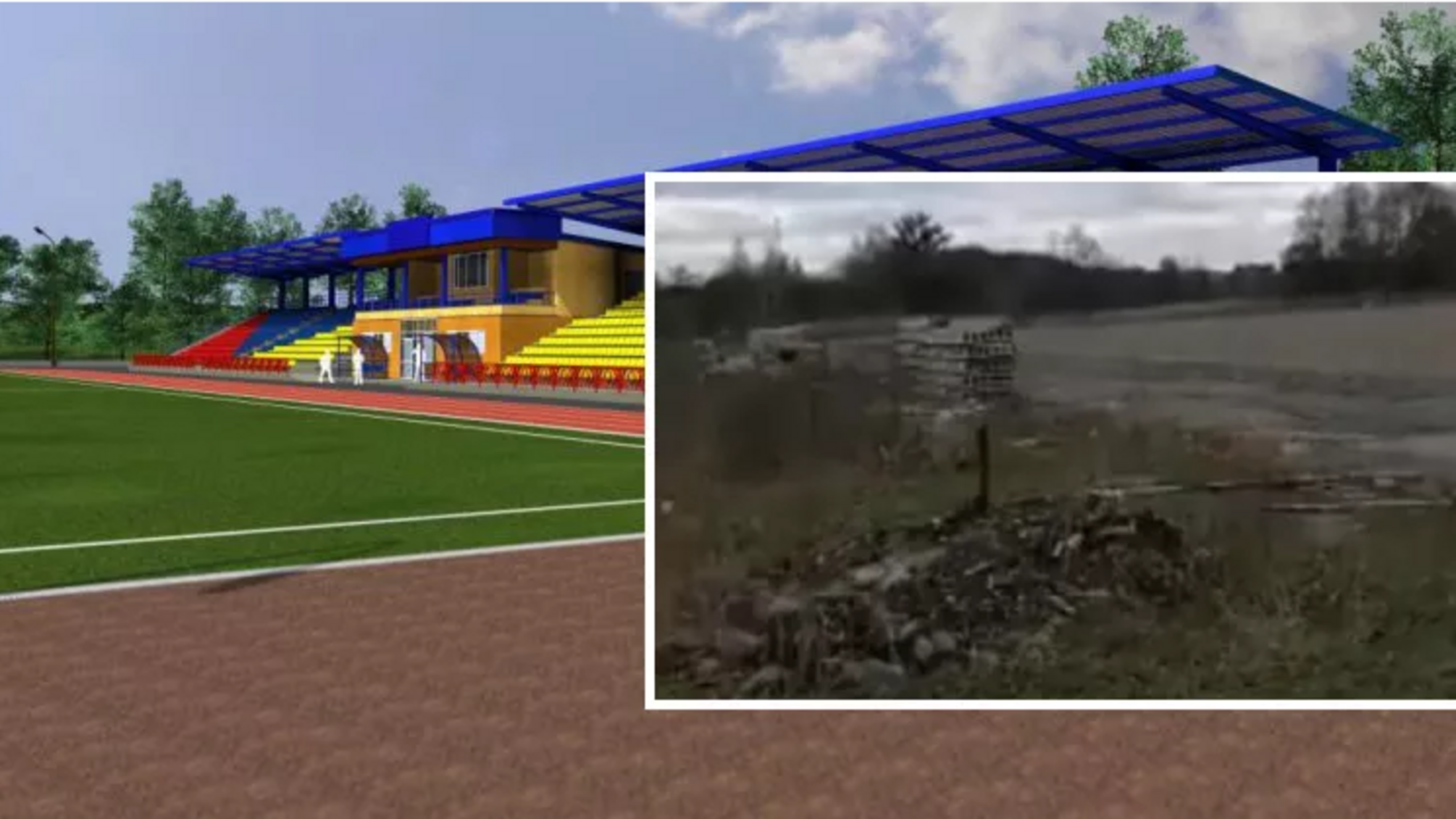 Деньги получили, работа стоит: восстановление стадиона в Житомирской области доверили фирме, связанной с 'Мотор сечь'