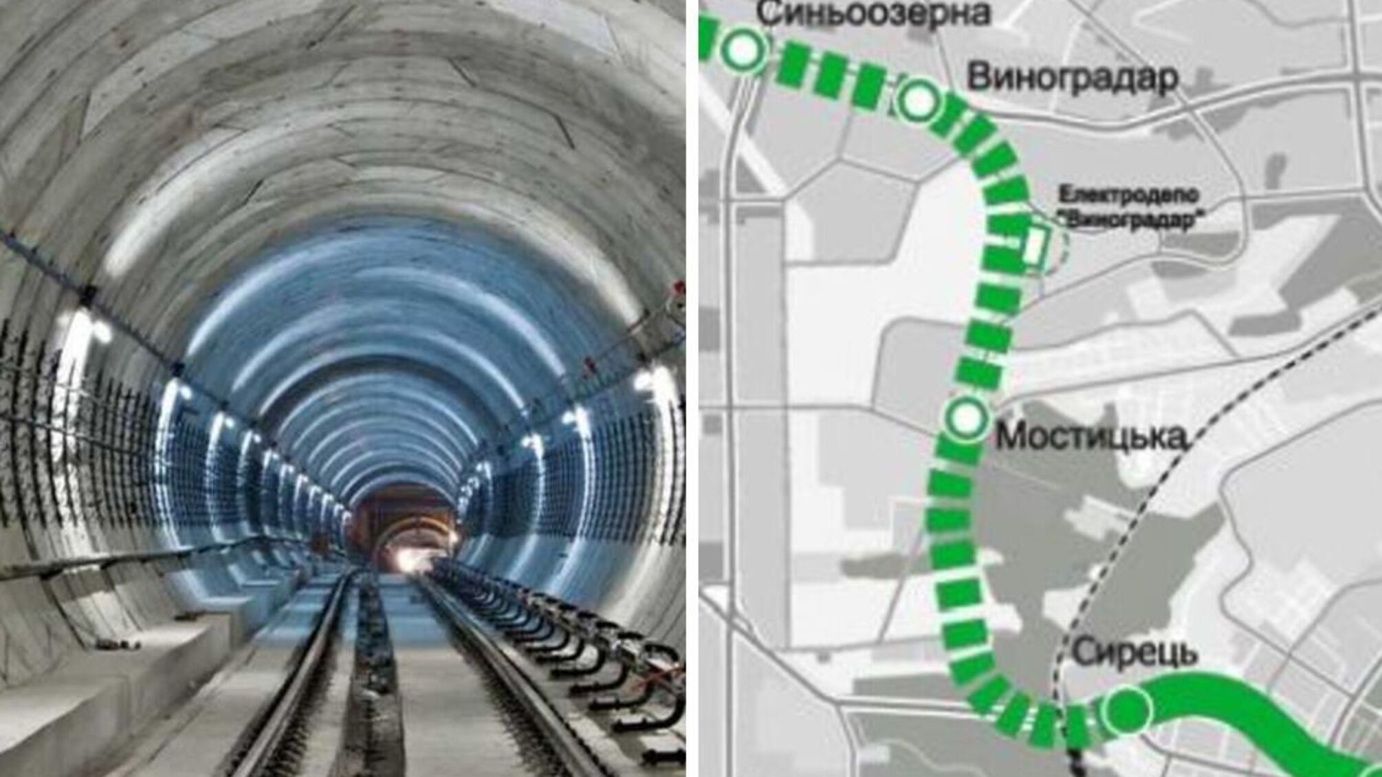 Строительство метро до Виноградаря до сих пор простаивает
