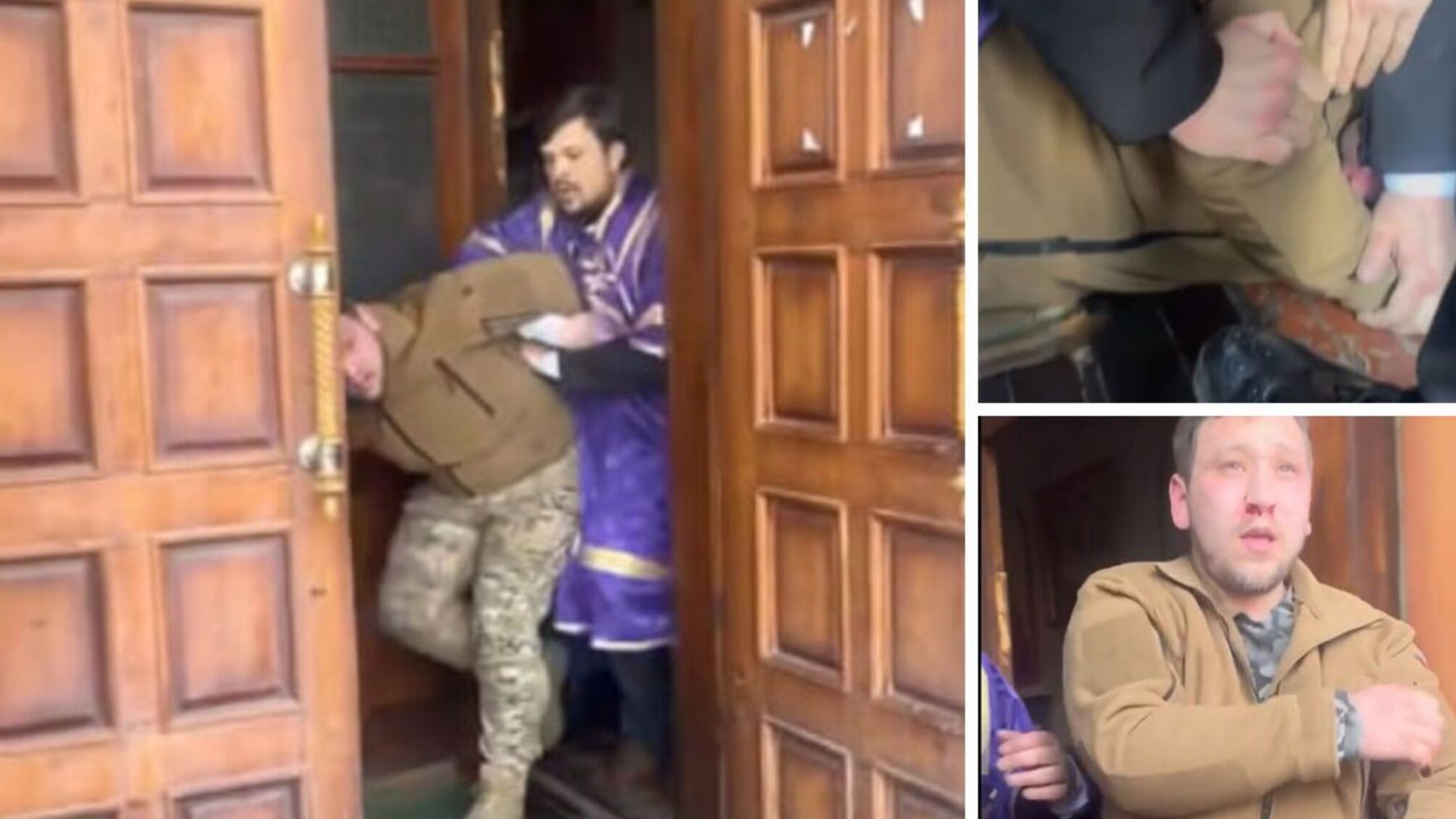 В Хмельницком священники УПЦ МП избили военного