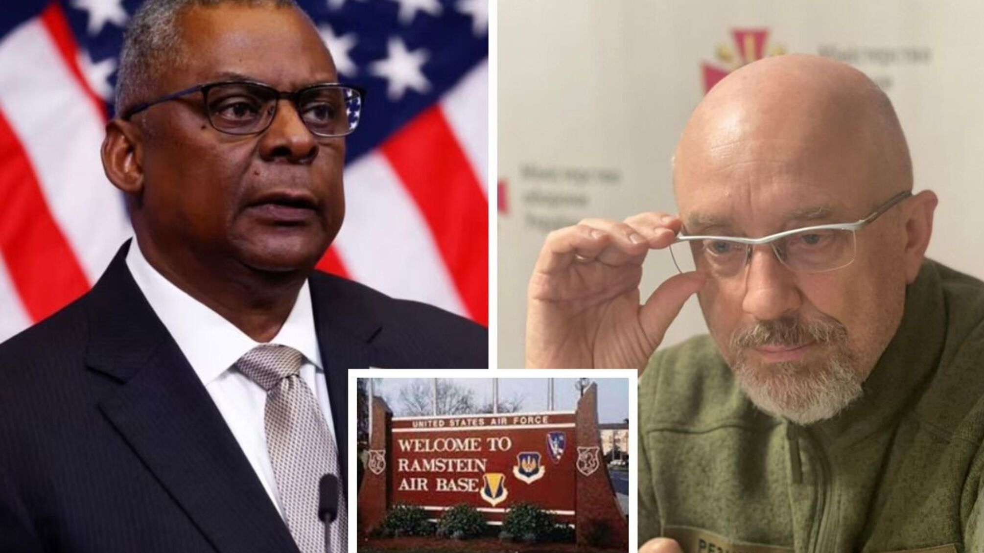 Министр обороны США Остин и министр обороны Украины Резников