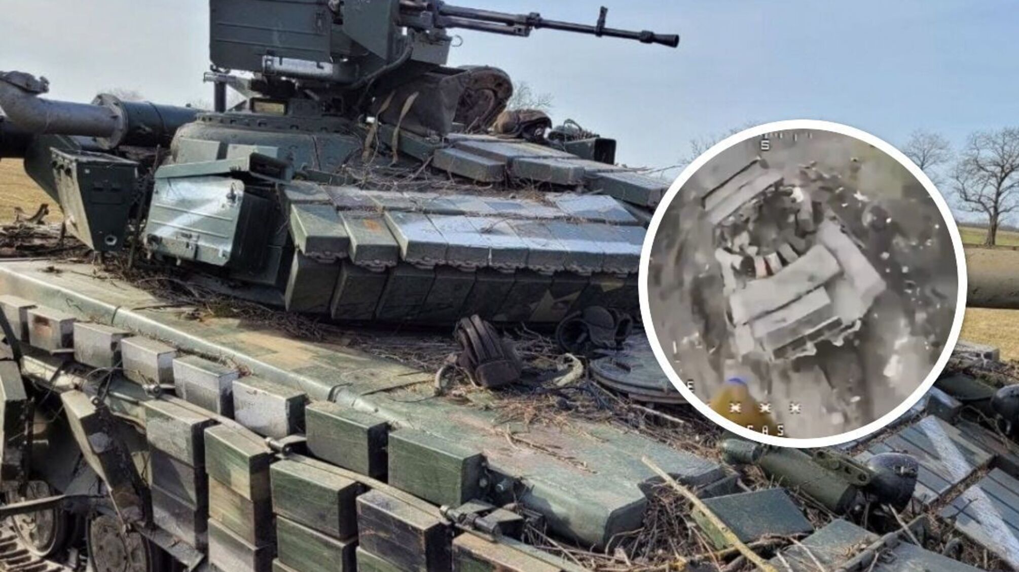 Ситуация в Марьинке: армия рф потеряла танк, стрелявший по позициям ВСУ (видео с двух ракурсов)