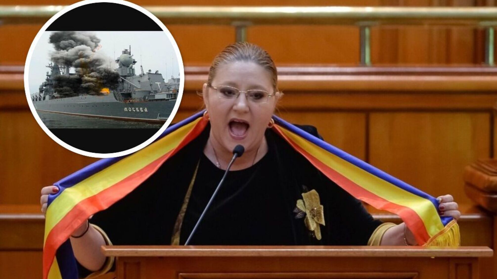 Депутатка из Румынии Диана Шошоаке 'шокировала' сенат: воскликнула 'Слава Москве' с трибуны - видео