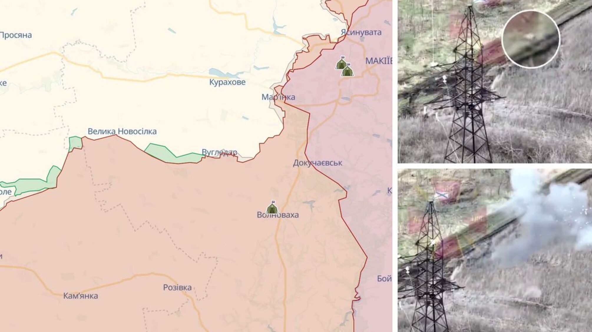 Під Вугледаром дрон ЗСУ поцілив у російський пункт спостереження