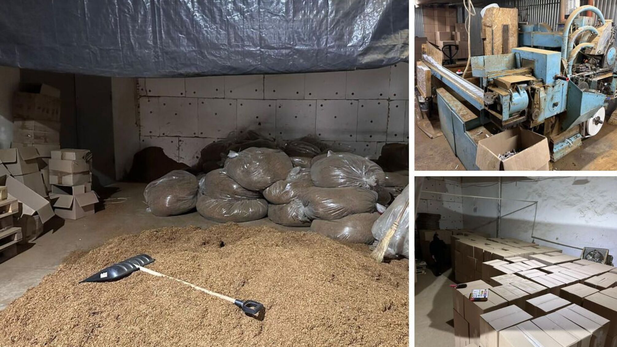 В Одесской области 'накрыли' подпольный цех по изготовлению сигарет (видео)