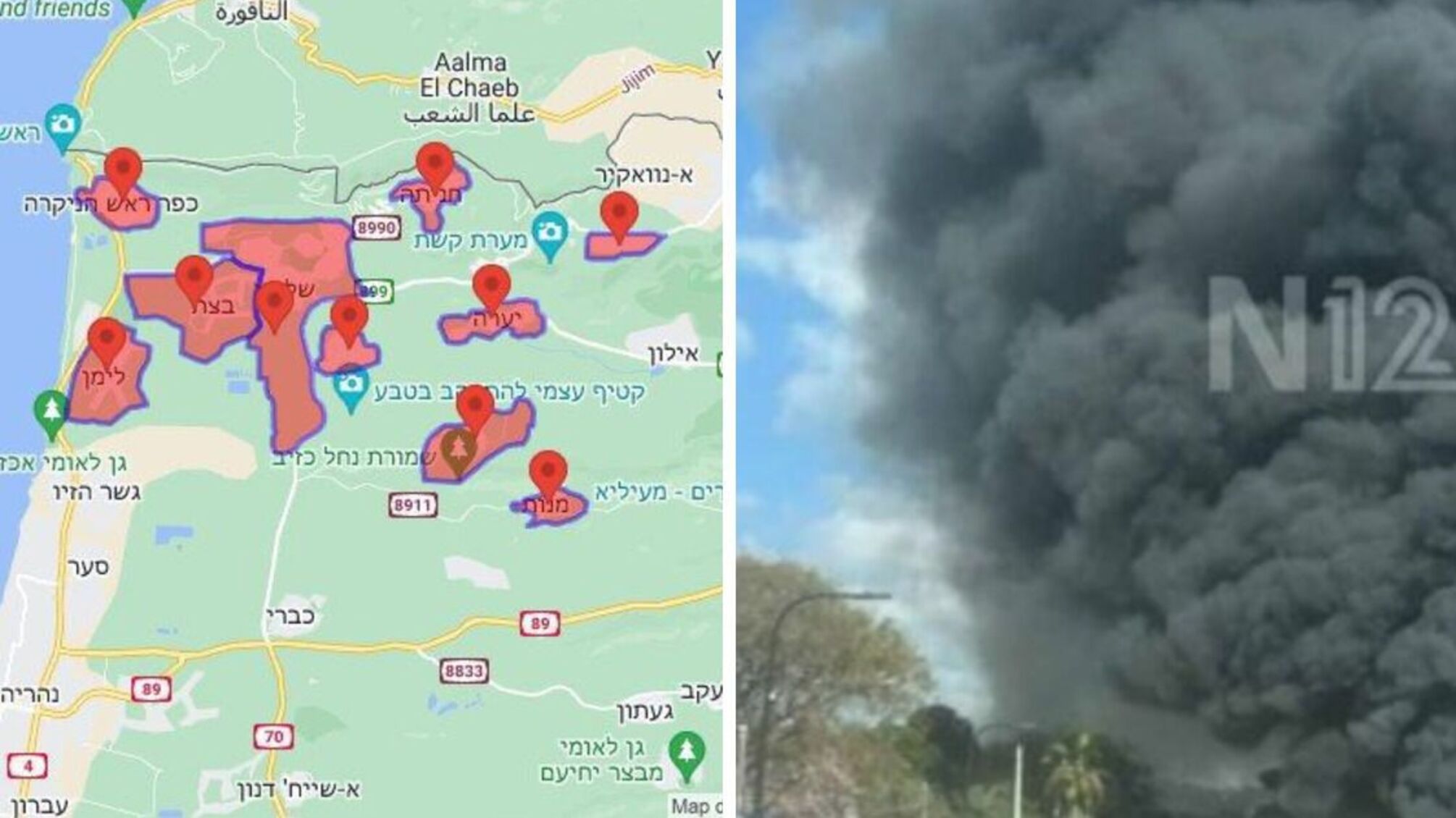 Масована ракетна атака Лівана по Ізраїлю: нарвалися на запуски у відповідь