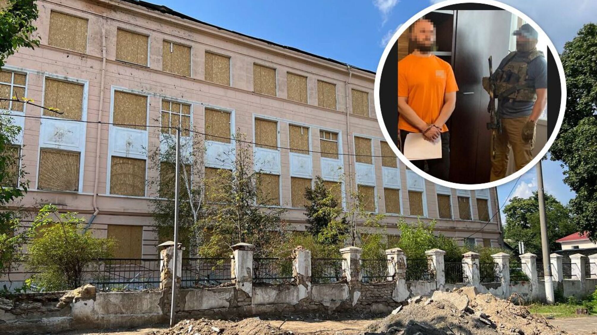 Одна из школ Николаева, пострадавшая от удара армии рф летом 2022 года