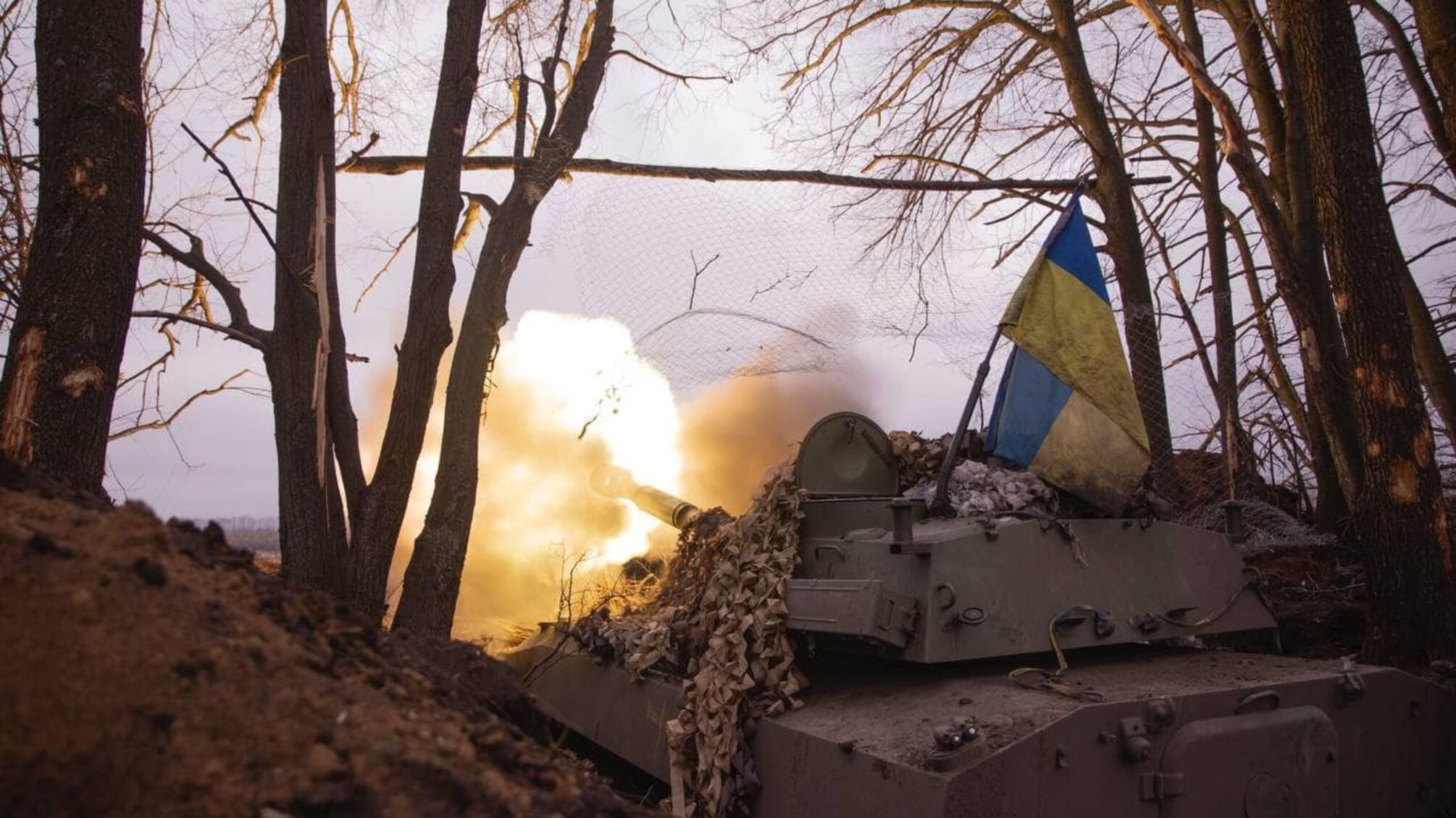 Украинские бойцы под Бахмутом поздравили россиян с Вербным воскресеньем