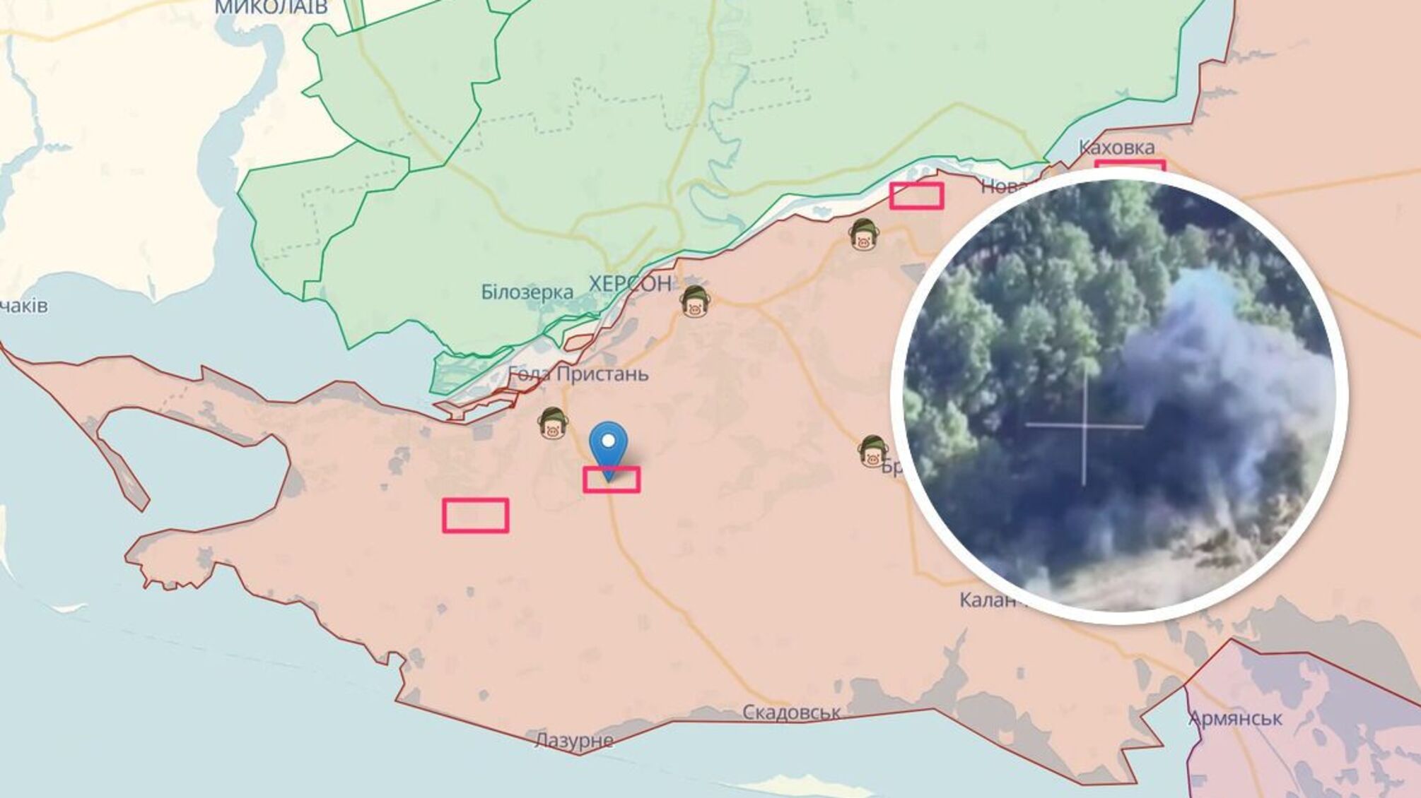 ЗСУ знищили чотири 'табори' росіян, замасковані у лісах і плавнях Херсонщини