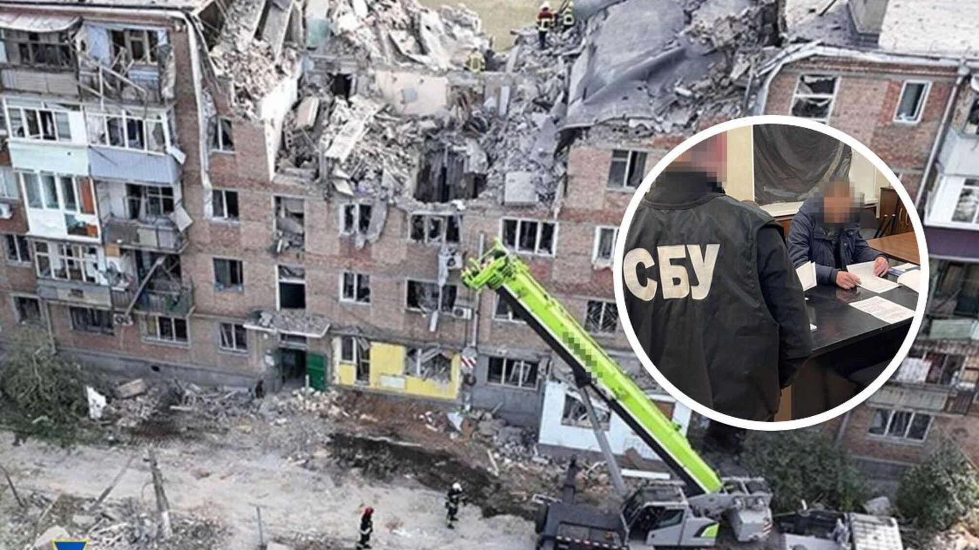 Дом в Николаеве, в который попала ракета рф