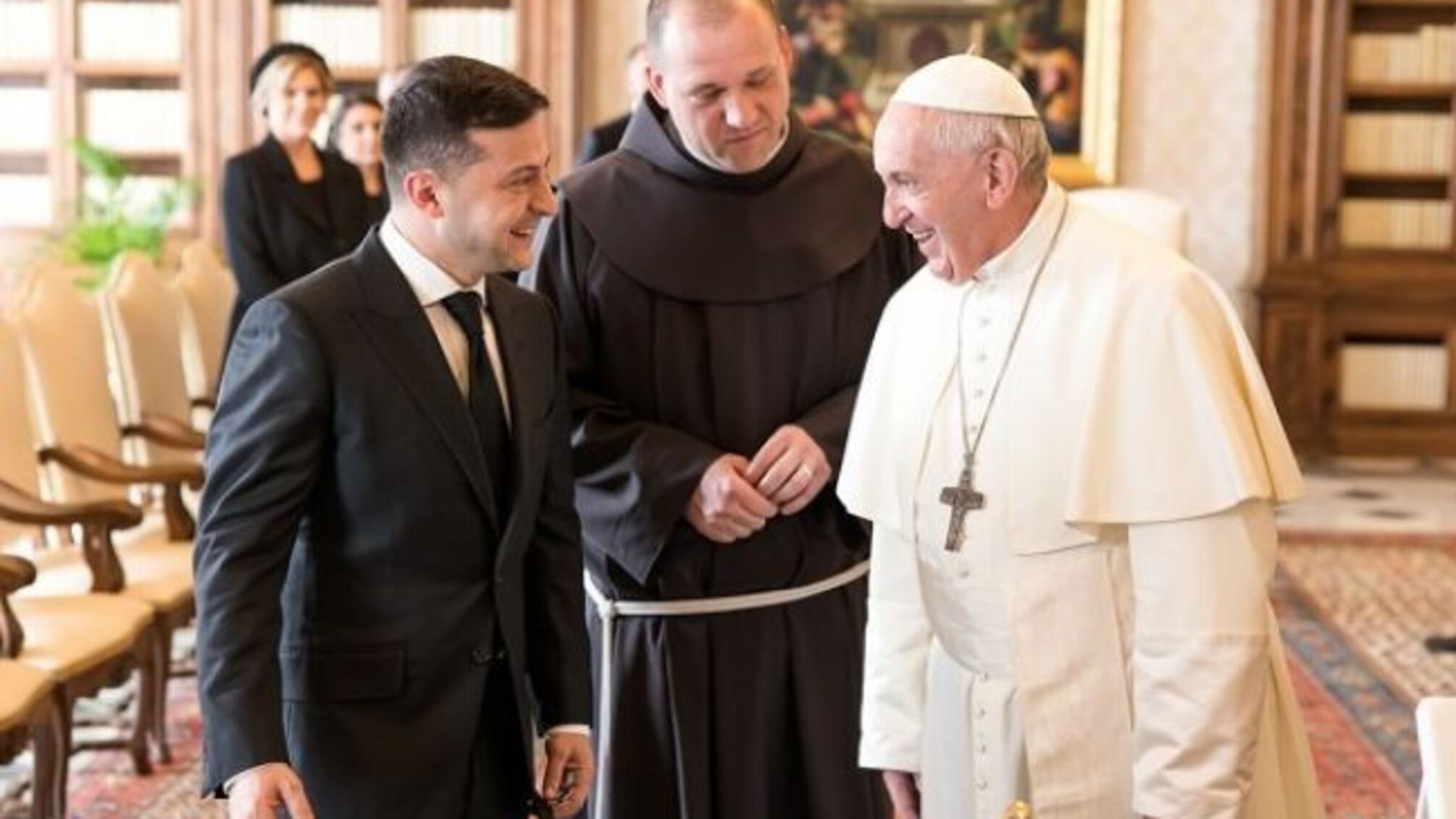 Встреча Зеленского с Папой Римским в феврале, 2020