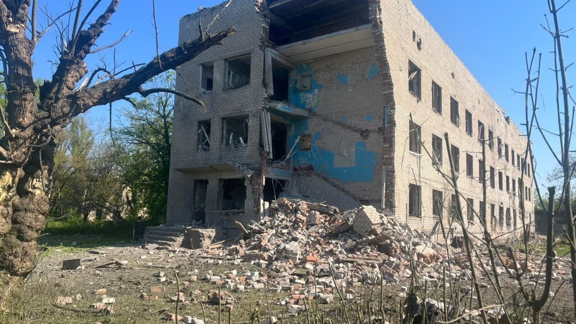 Последствия ракетного удара по Авдеевке