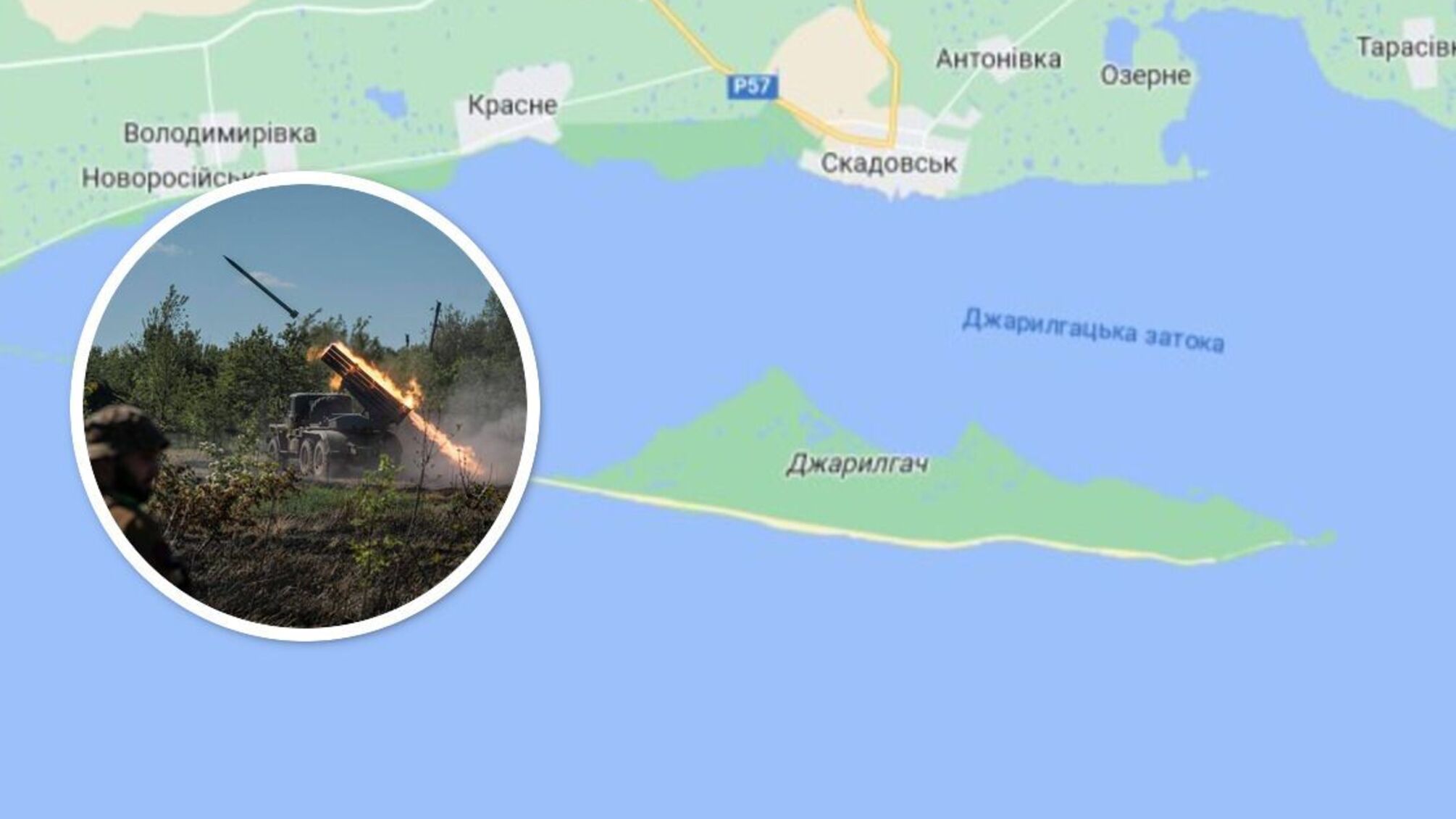 Росіяни з'єднали Джарилгач з окупованою Херсонщиною