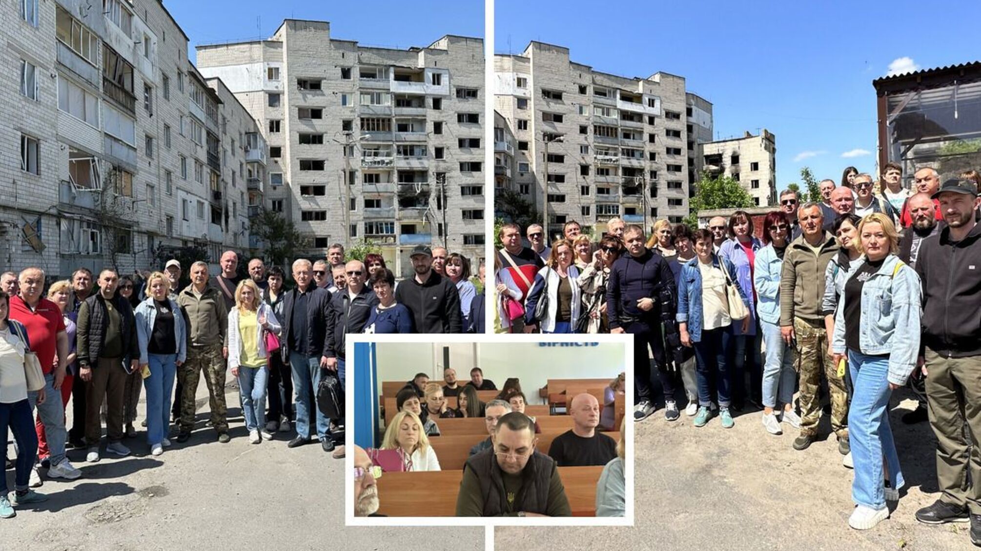 Центры ВОО 'Стоп коррупции' в рамках проекта, посвященного восстановлению Украины, посетили Бородянку (фото)