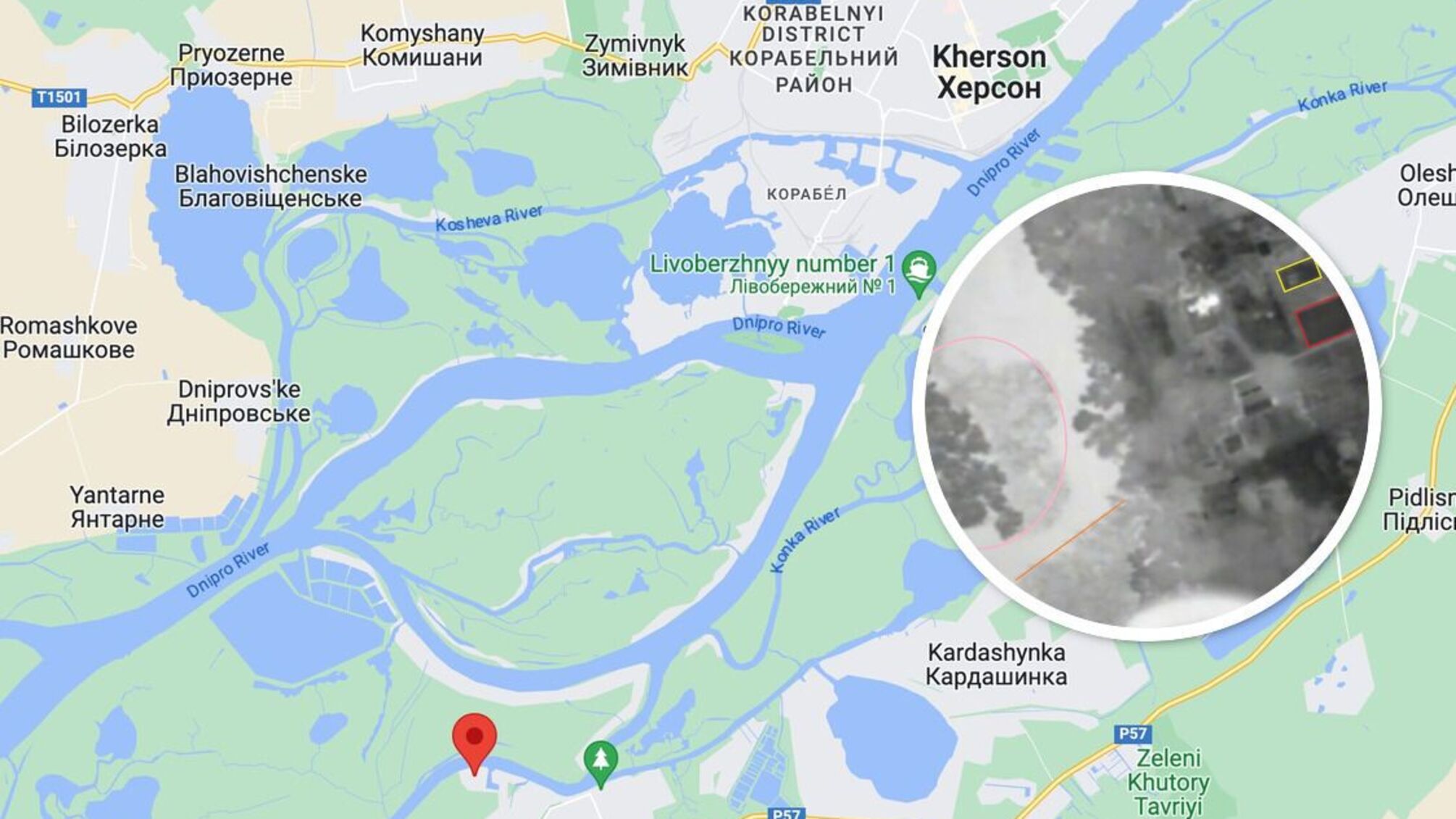 ВСУ уничтожили наблюдательный пункт рф в плавнях напротив Херсона