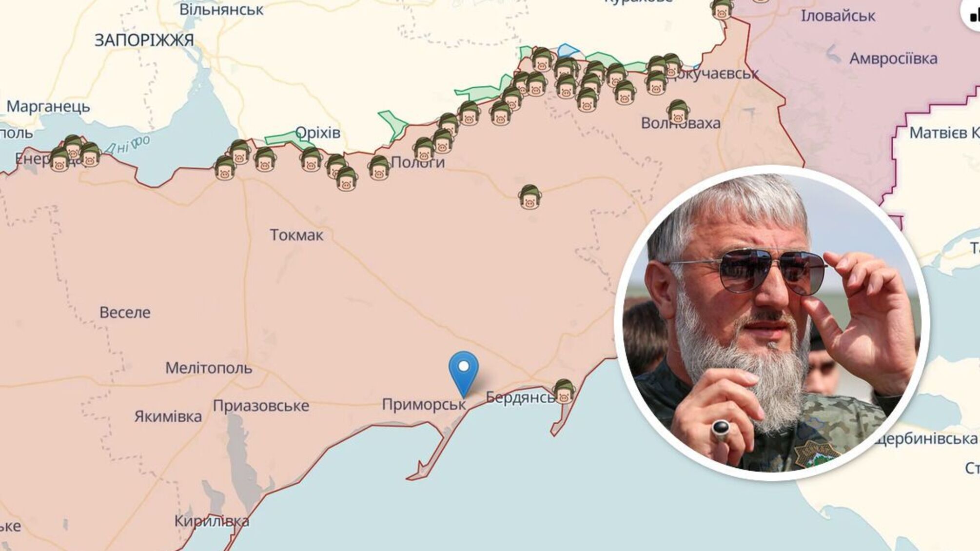 Соратник Кадирова Делімханов, імовірно, ліквідований або важко поранений у Приморську на Запоріжжі, – Сазонов