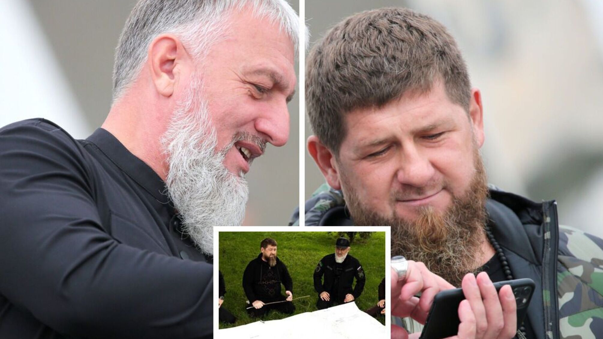 Делимханов (слева), Кадыров (справа)