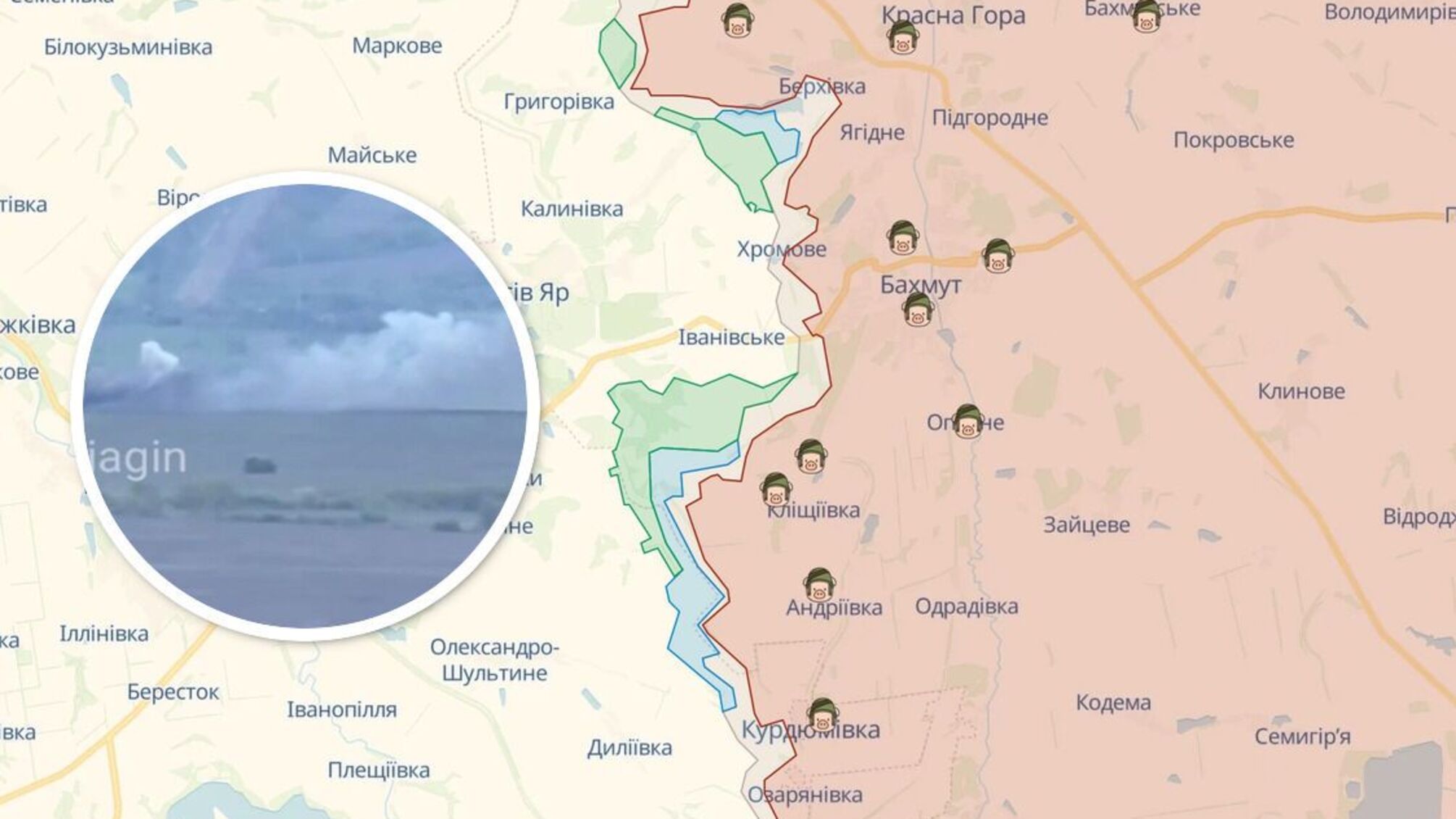 Під Бахмутом мінус ворожий танк