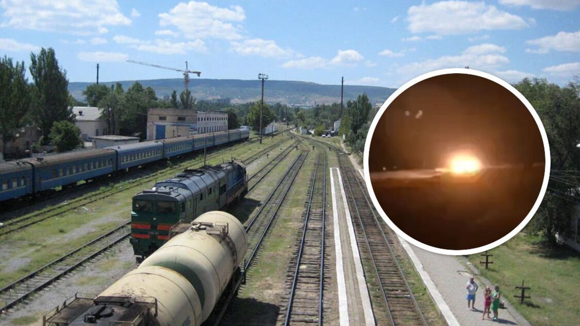 Ділянка залізниці у Криму 
