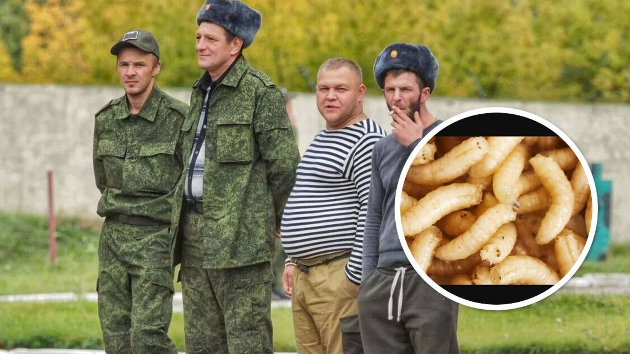 С опарышами: русские военные пожаловались на тушенку с червями (видео)