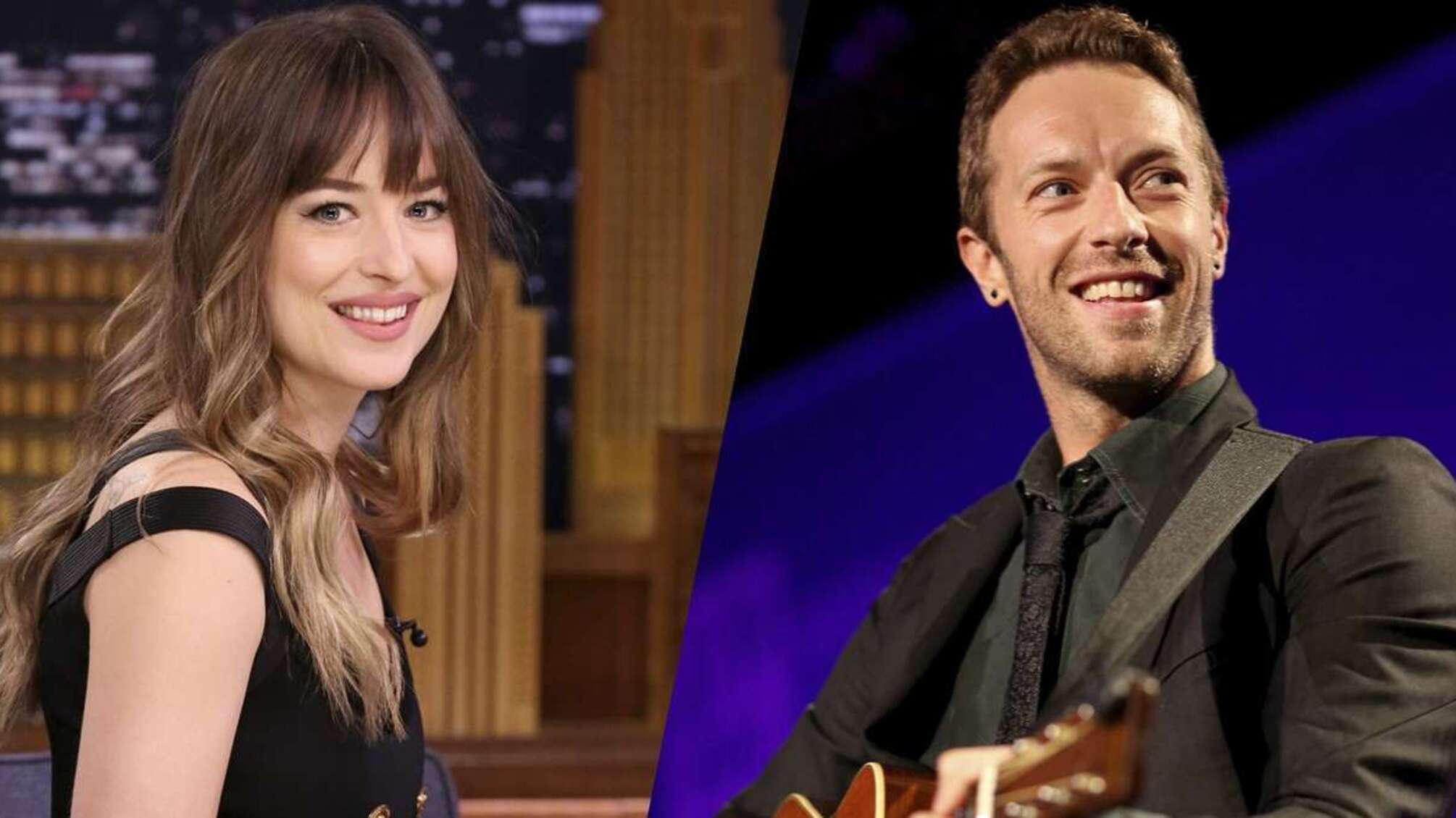 Крис Мартин и Дакота Джонсон