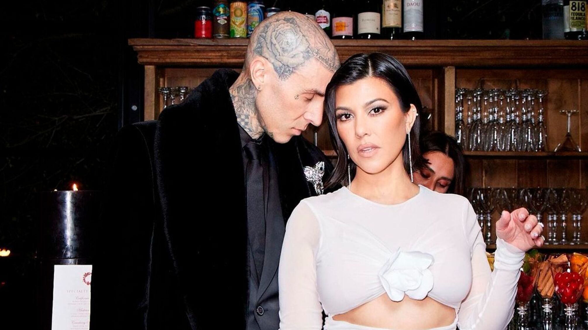 Кортні Кардаш'ян з чоловіком Тревісом Баркером