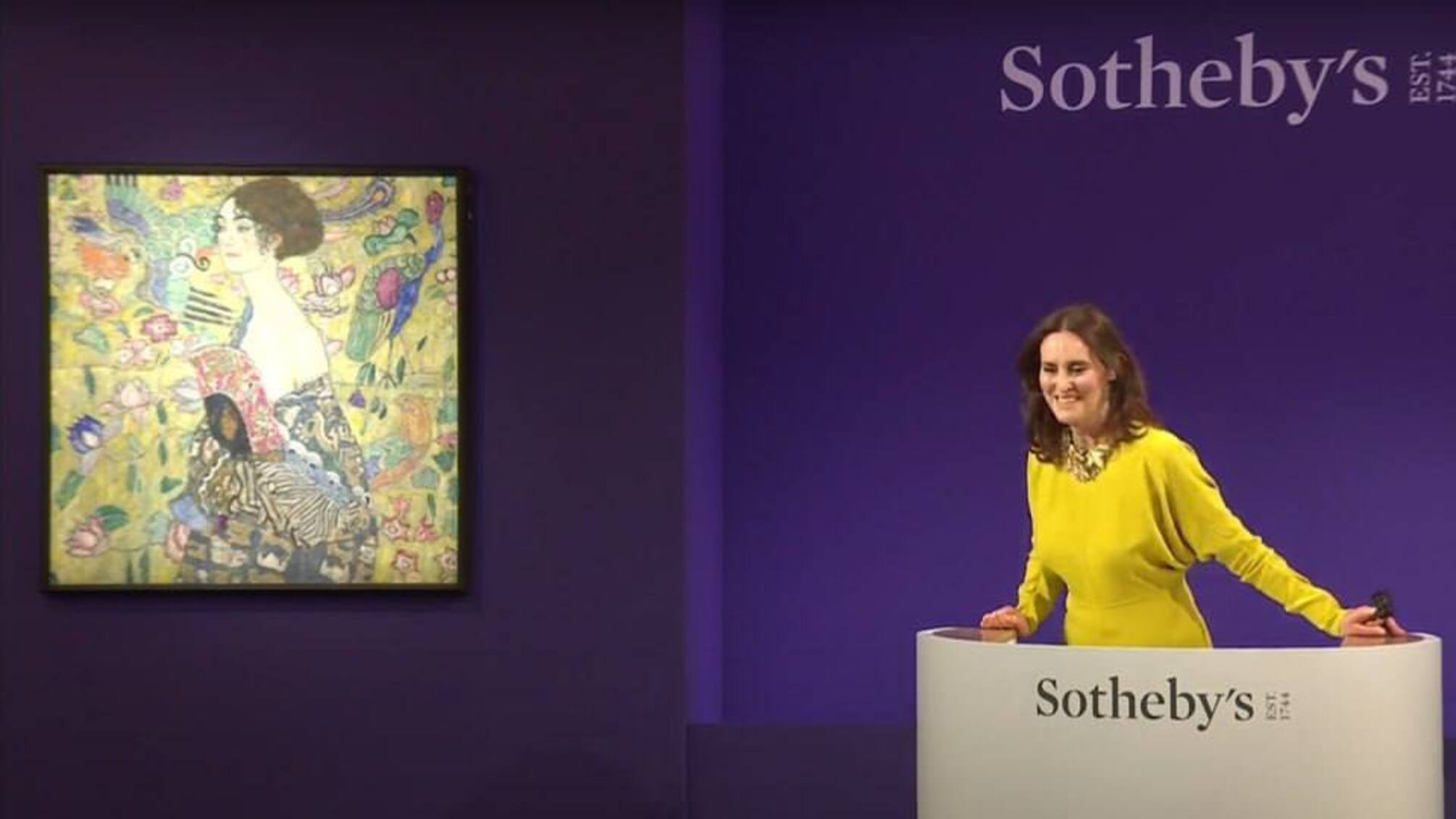 Картина Клімта 'Дама з віялом' на Sotheby's у Лондоні встановила європейський ціновий рекорд, її купили за $108,4 млн