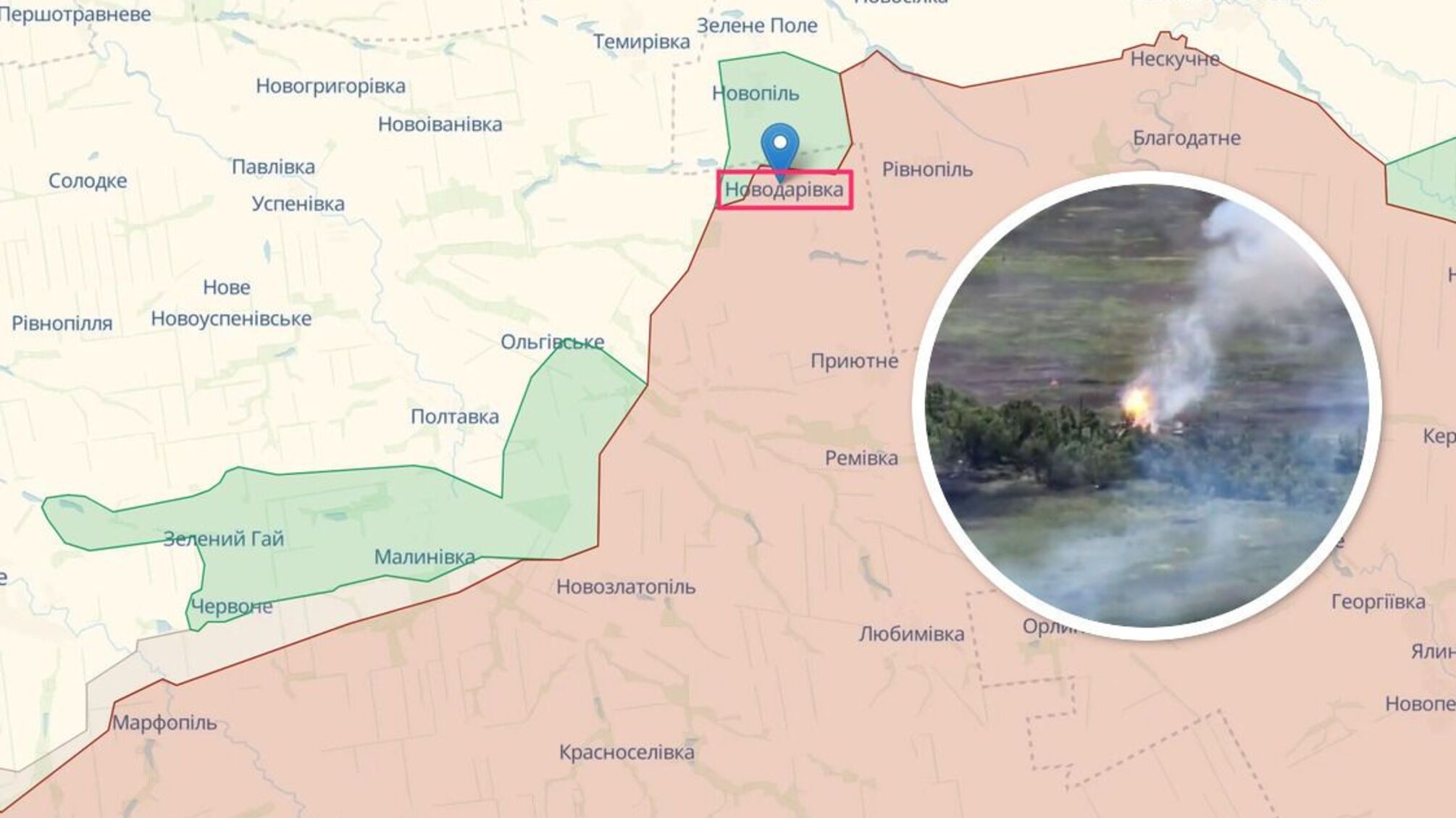 Танковая дуэль на Запорожском фронте: под Новодаровкой уничтожен Т-80 армии рф (видео)