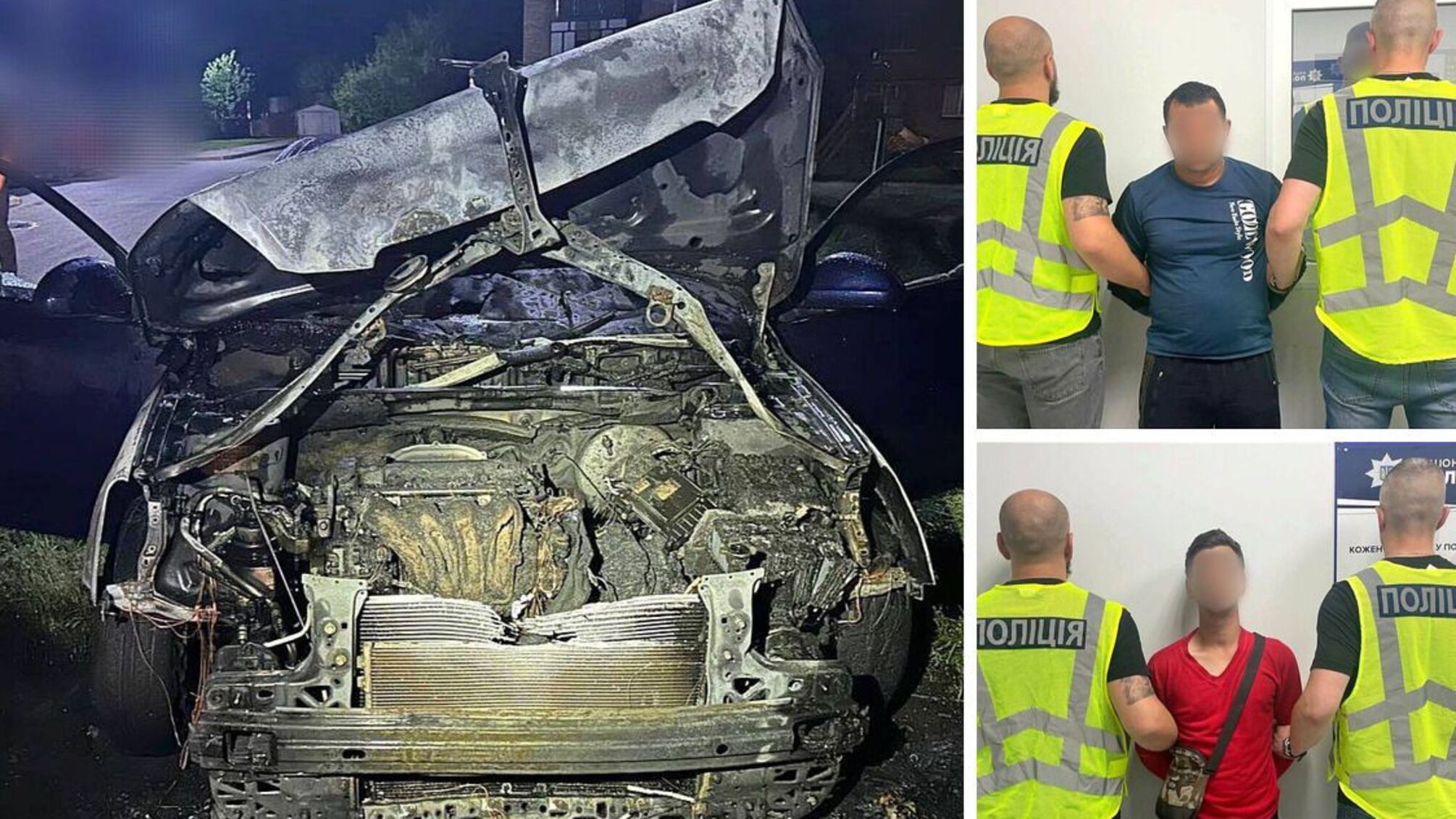 Автомобиль подожжен в Борисполе из-за личного конфликта