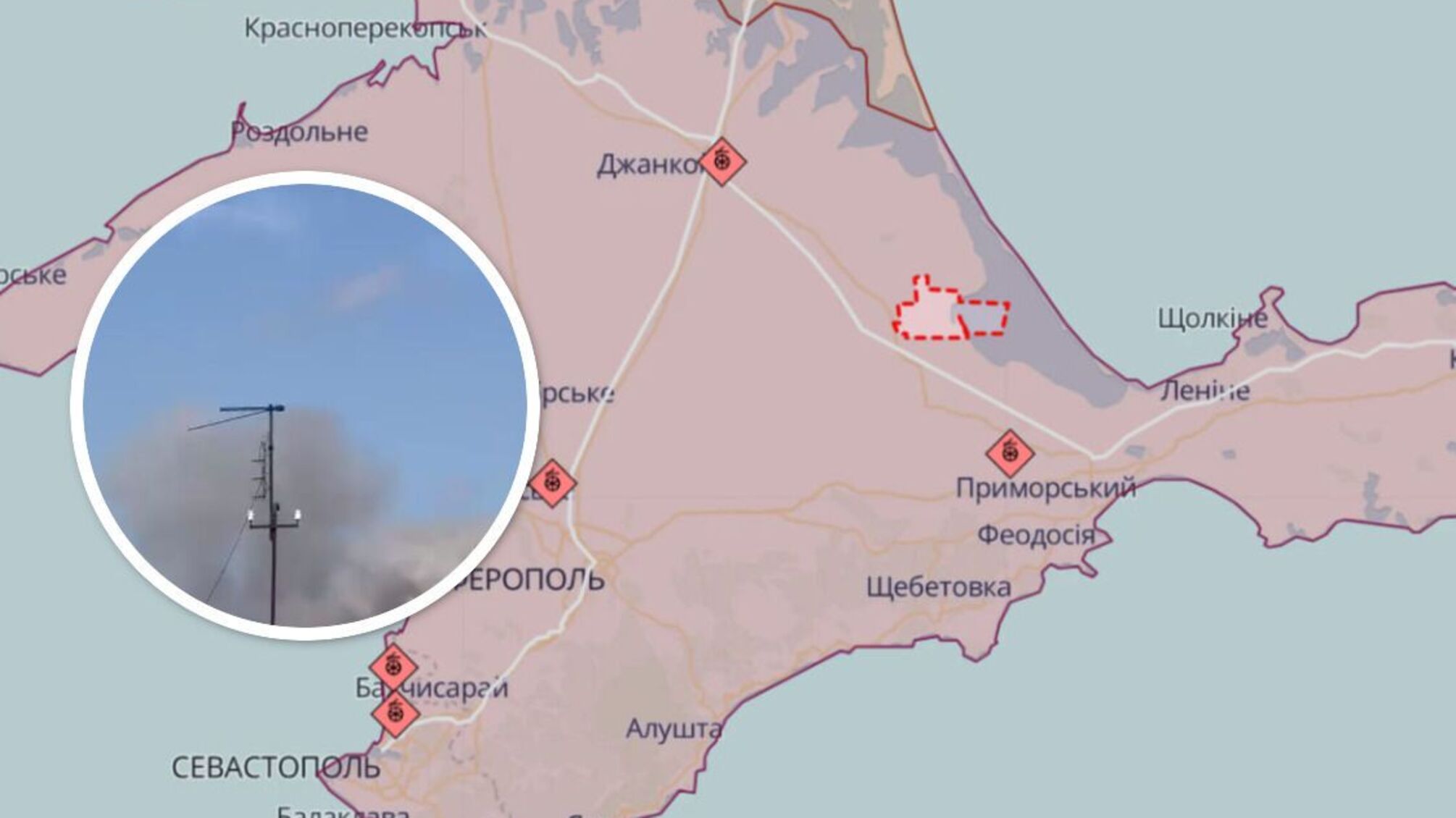 На півночі Криму гучно: місцеві джерела повідомляють про детонацію (відео)