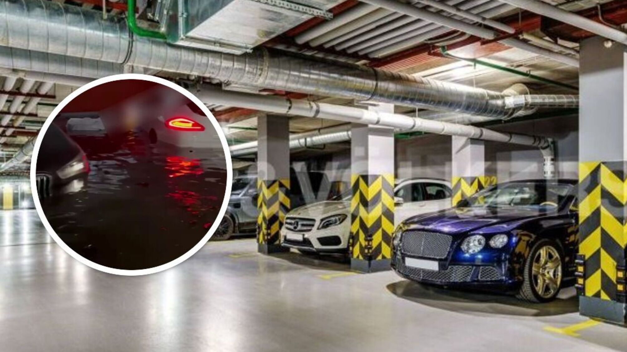 У підземному паркінгу на близько $500 тис затопило автівки: чому влада не компенсуватиме збитки?
